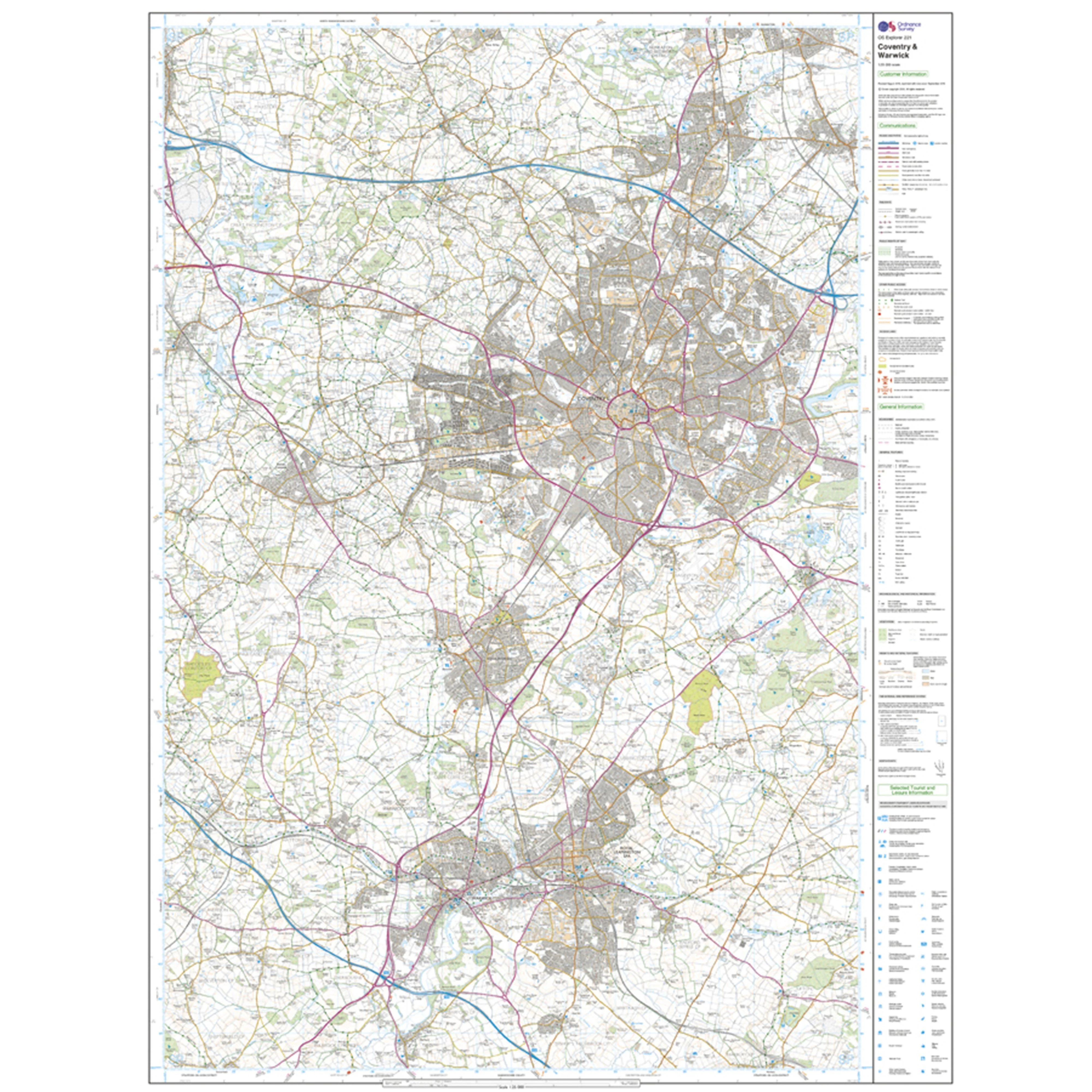Explorer Active 221 Coventry & Warwick Map With Digital Version - Image 3
