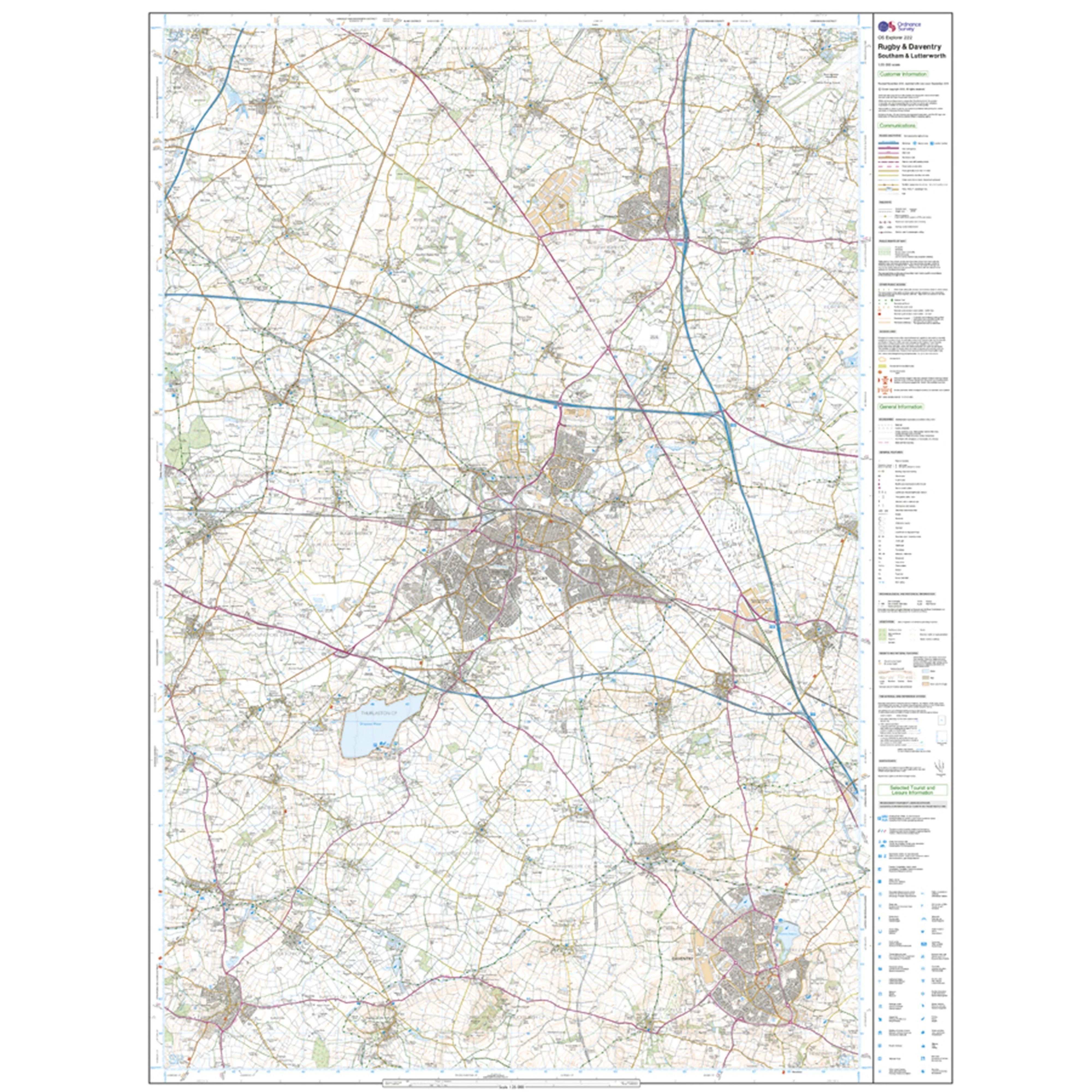 Explorer Active 222 Rugby & Daventry Map With Digital Version - Image 3
