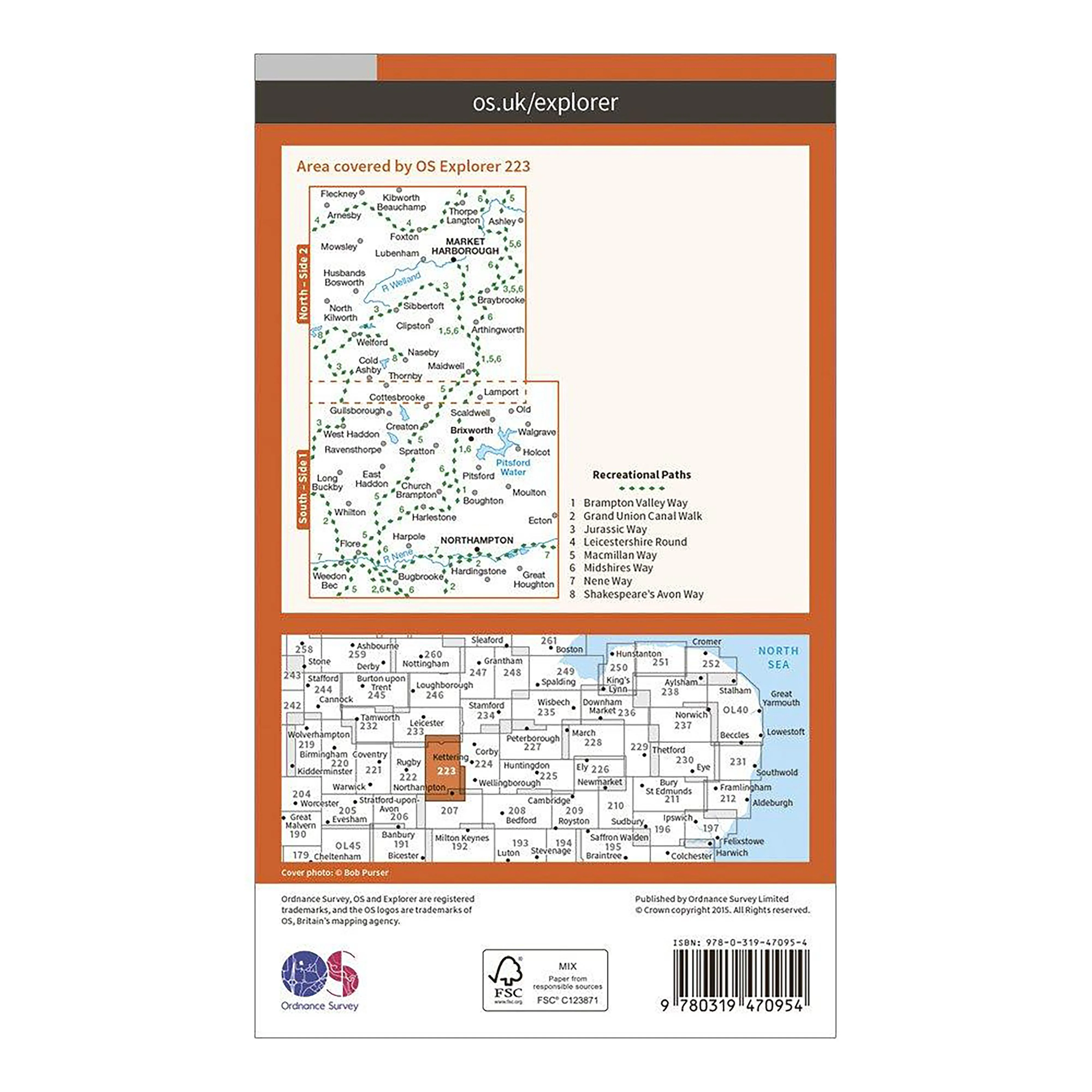 Explorer Active 223 Northampton & Market Harborough Map With Digital Version - Image 2