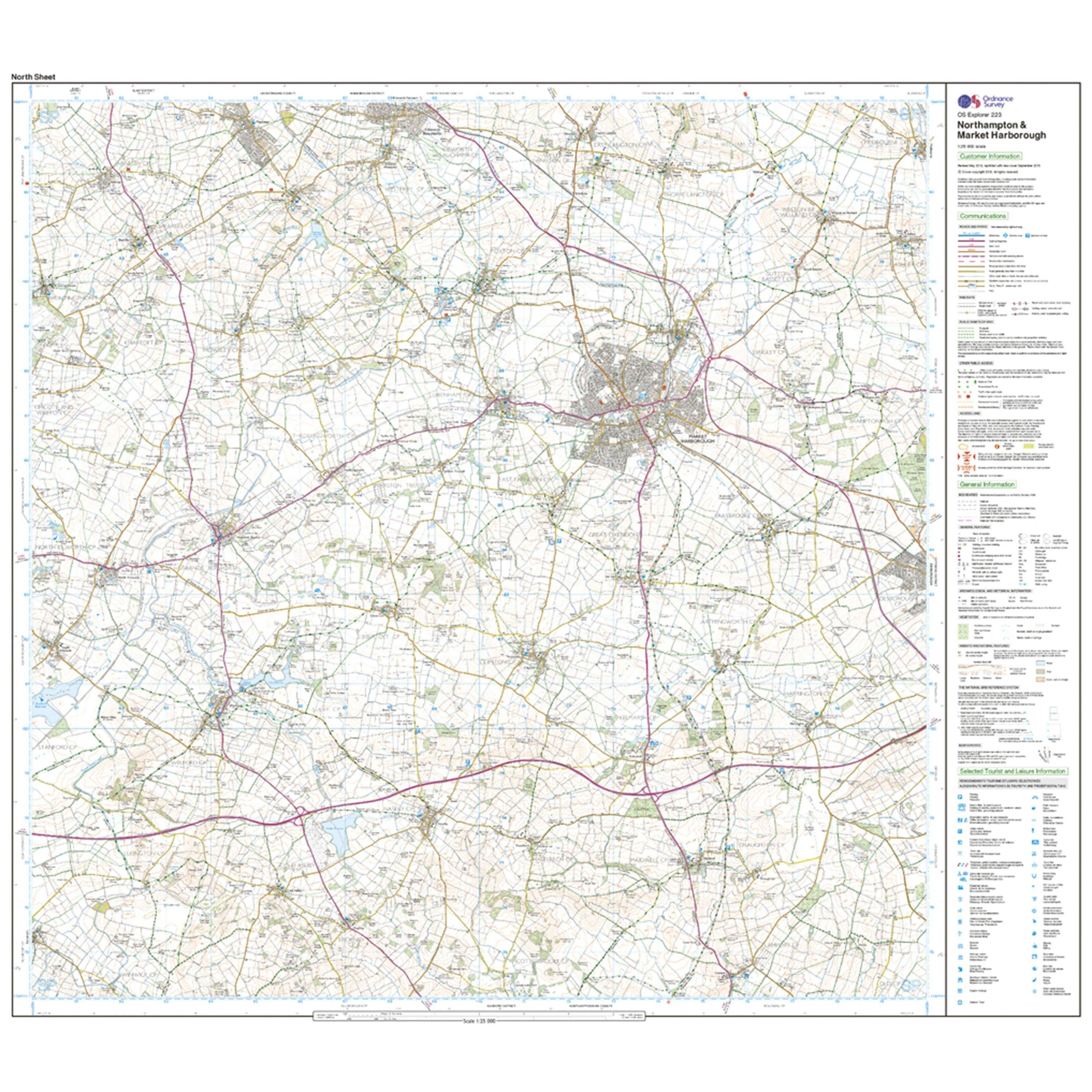 Explorer Active 223 Northampton & Market Harborough Map With Digital Version - Image 3