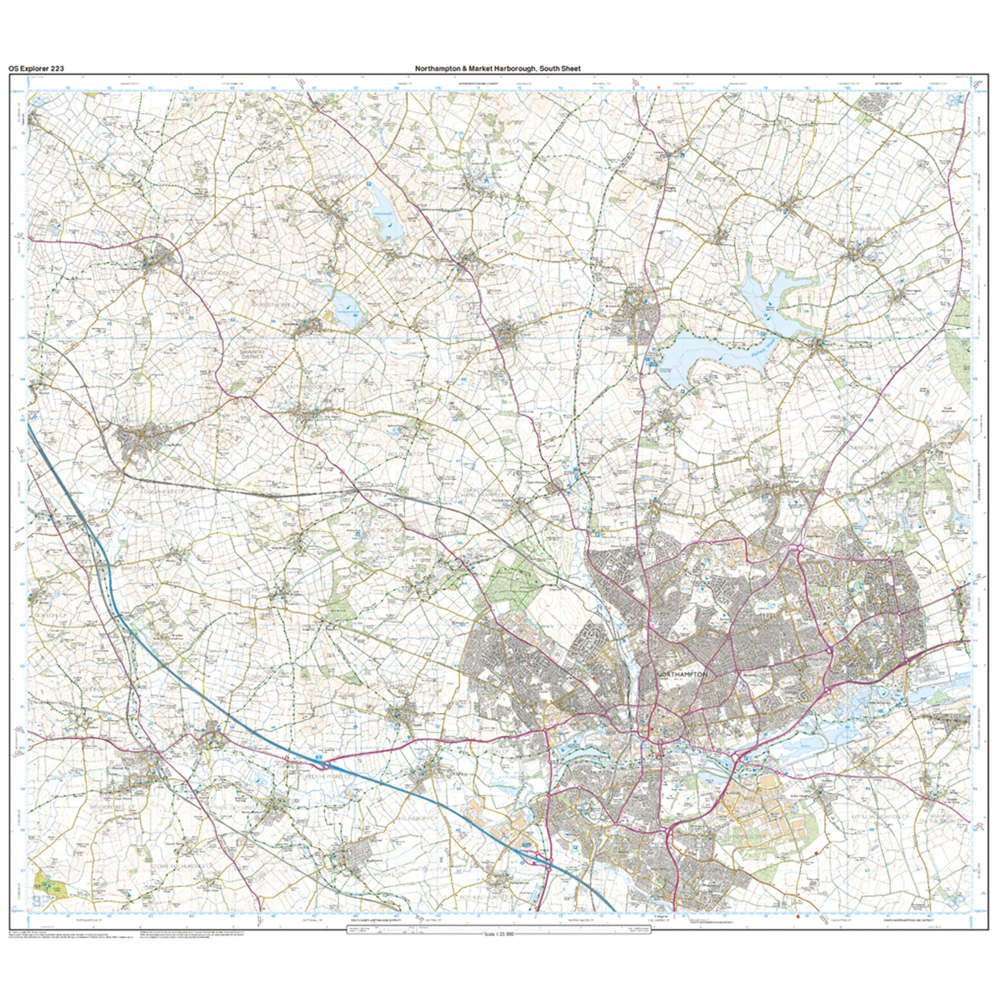 Explorer Active 223 Northampton & Market Harborough Map With Digital Version - Image 4