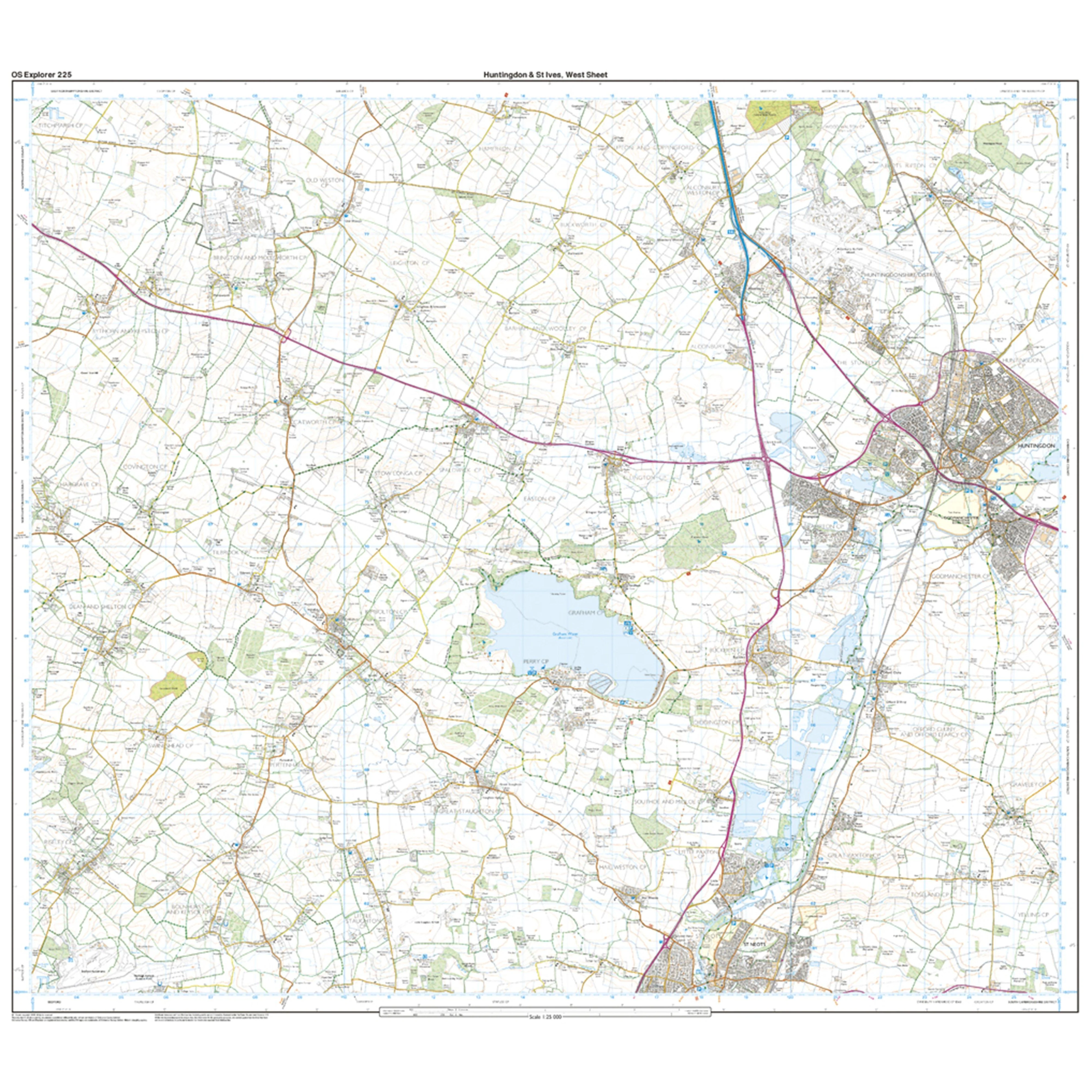 Explorer Active 225 Huntingdon & St Ives Map With Digital Version - Image 4