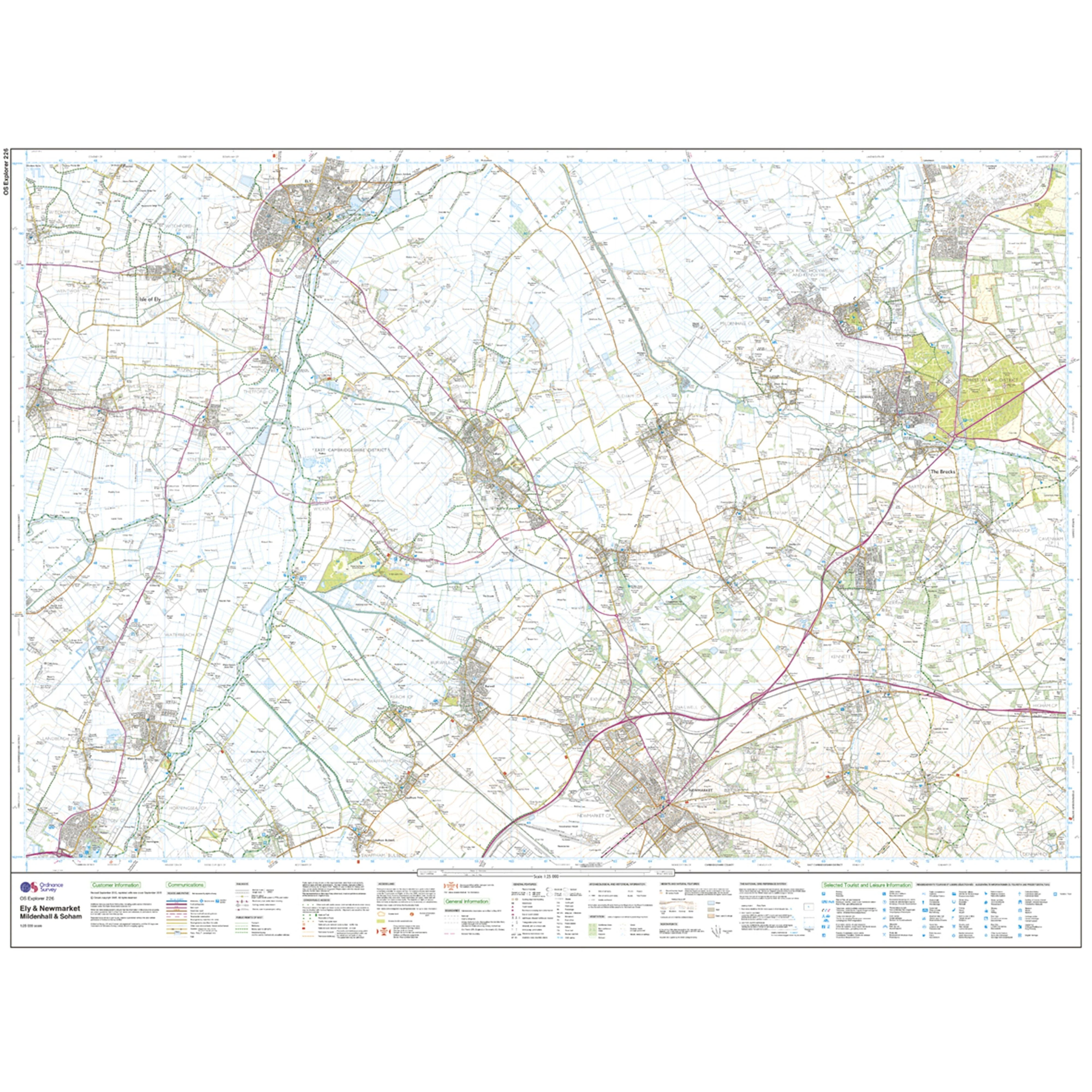 Explorer Active 226 Ely  Newmarket Map With Digital Version - Image 3