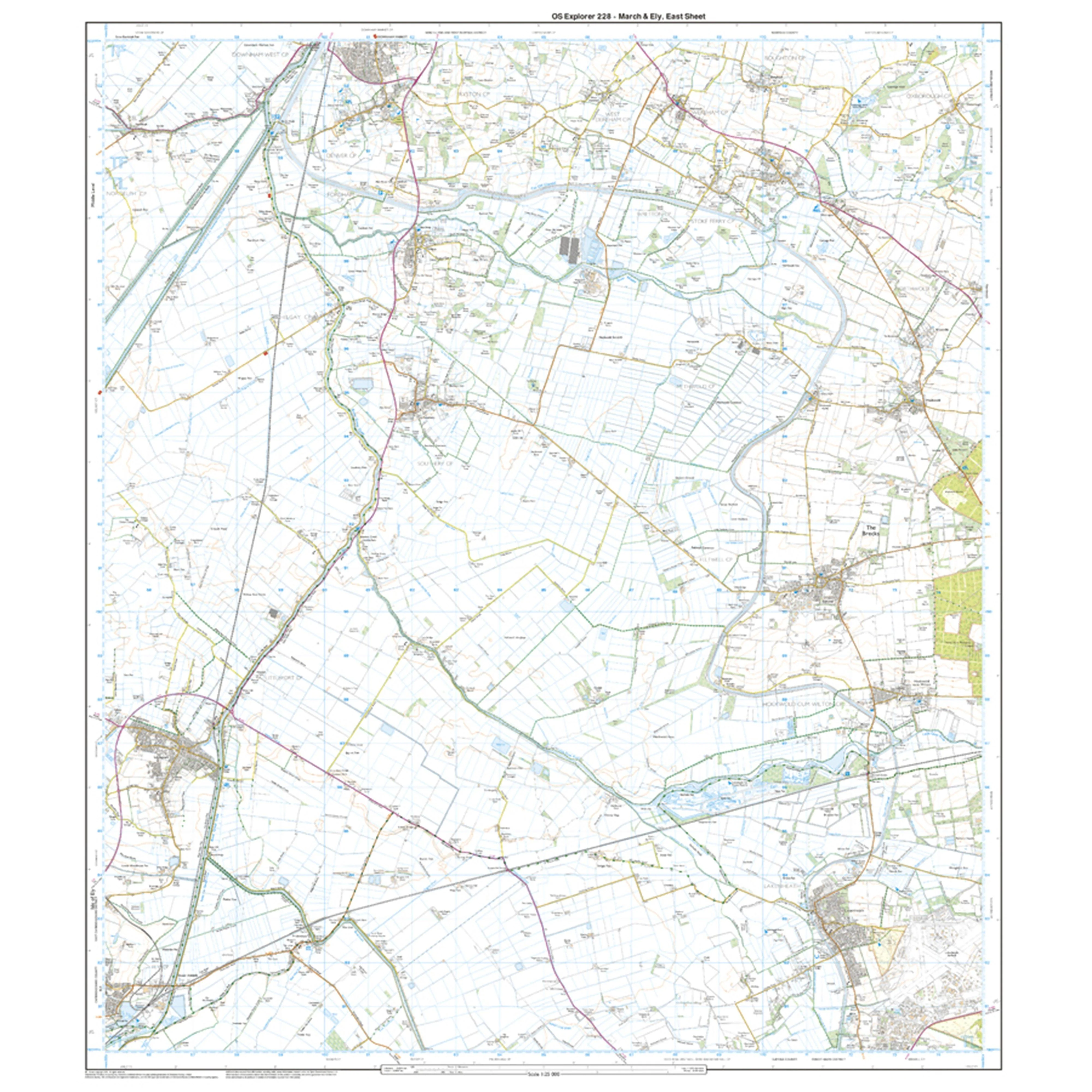 "Explorer Active 228 March  Ely Map With Digital Version""" - Image 3