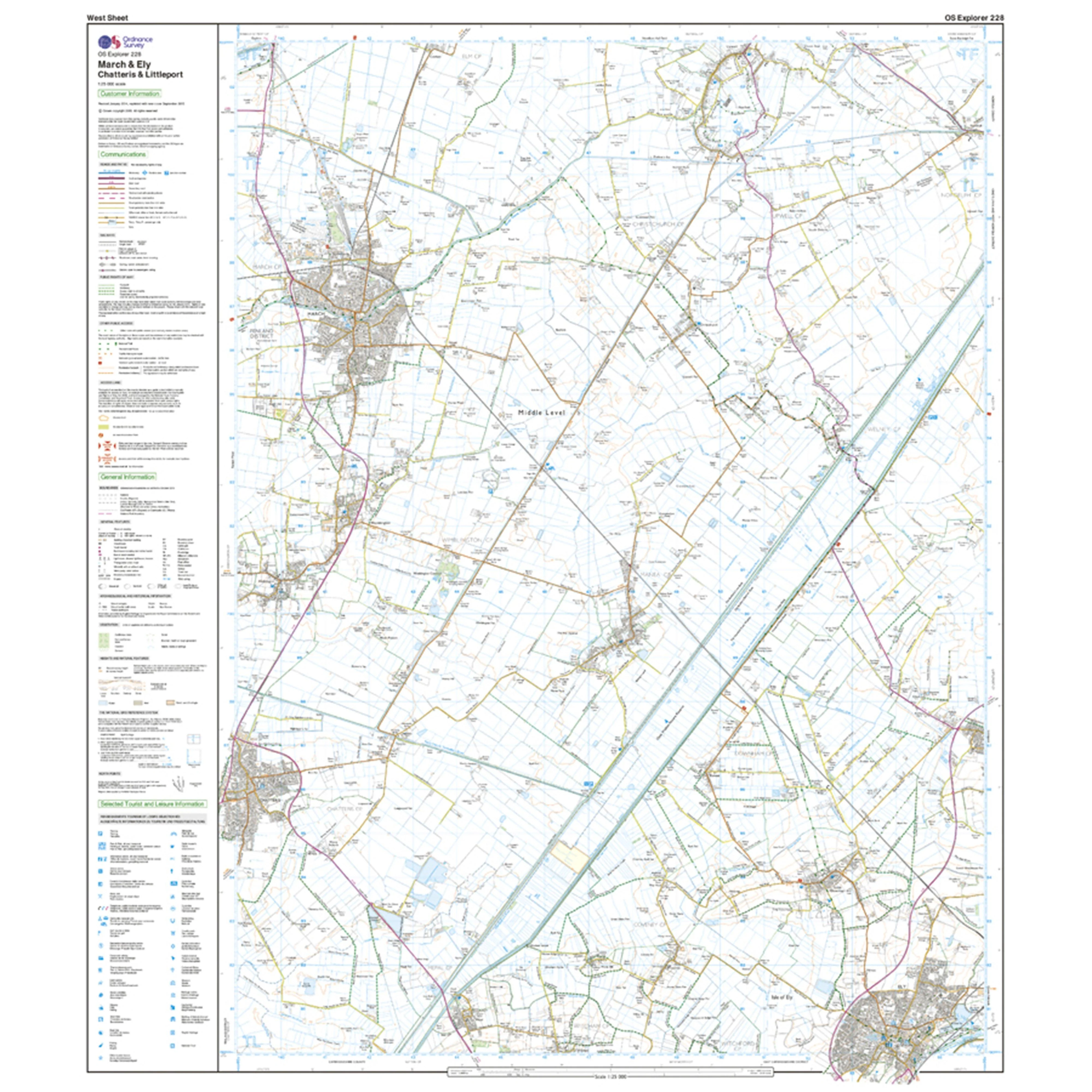 "Explorer Active 228 March  Ely Map With Digital Version""" - Image 4