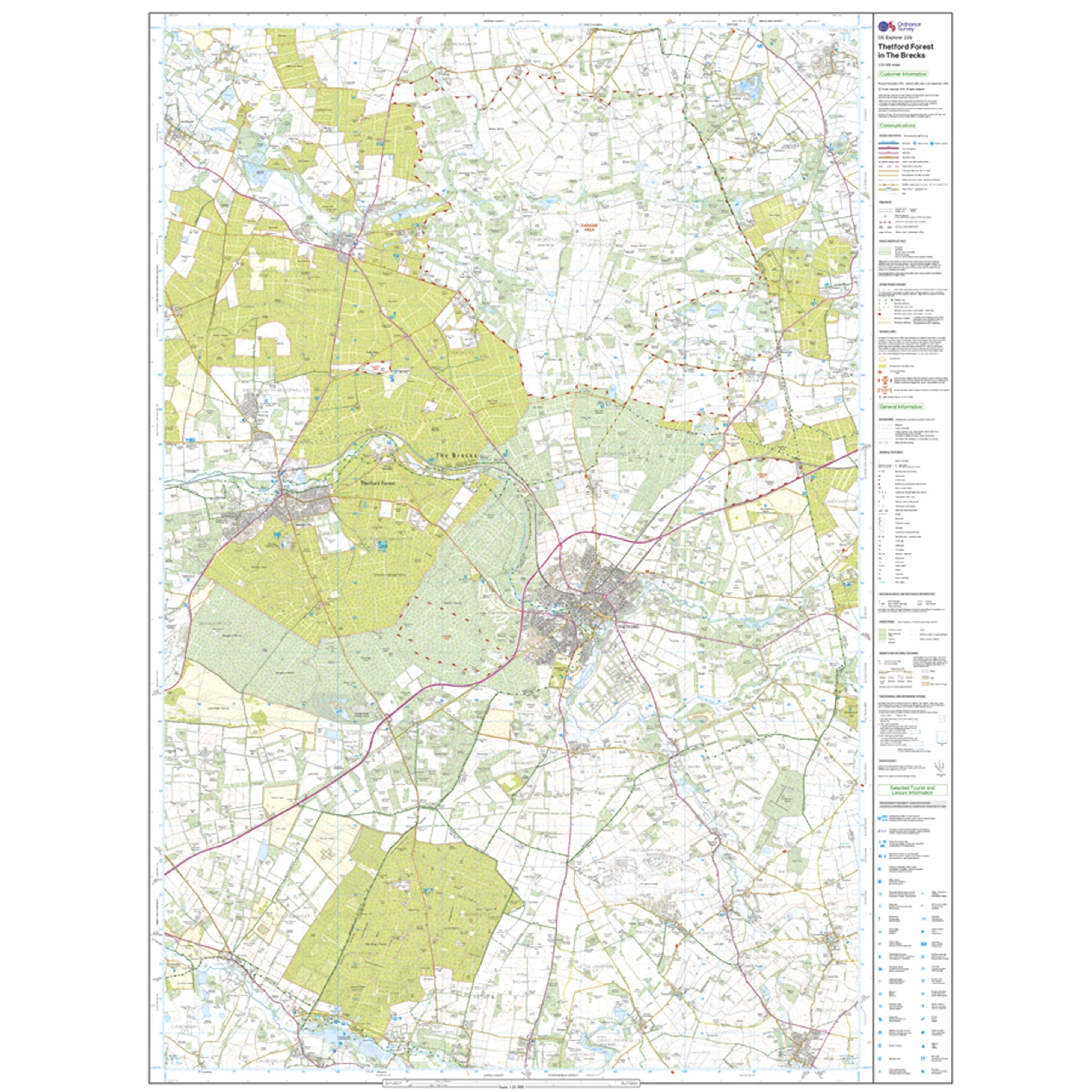 Explorer Active 229 Thetford Forest in the Brecks Map With Digital Version - Image 3