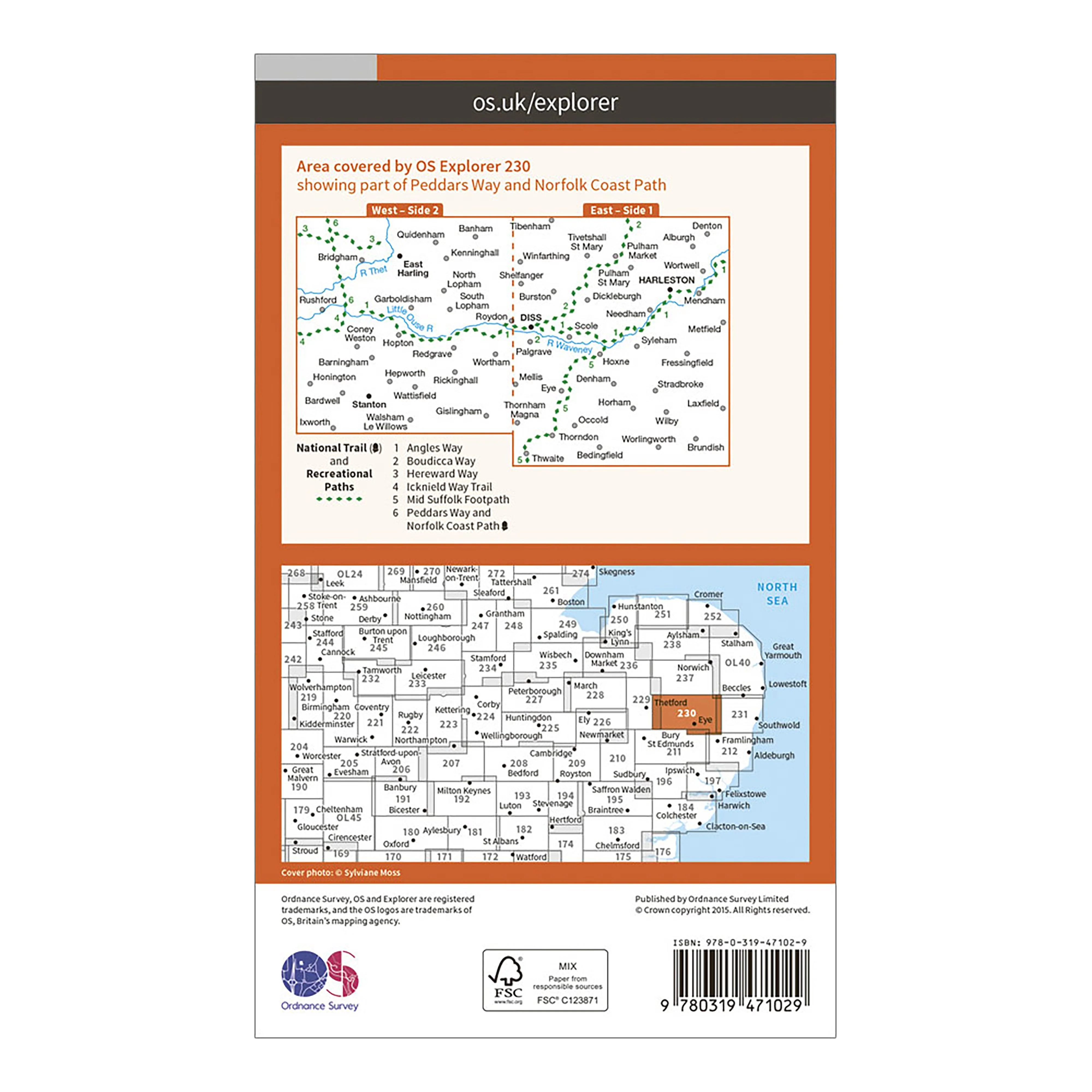 Explorer Active 230 Diss & Harleston Map With Digital Version - Image 2