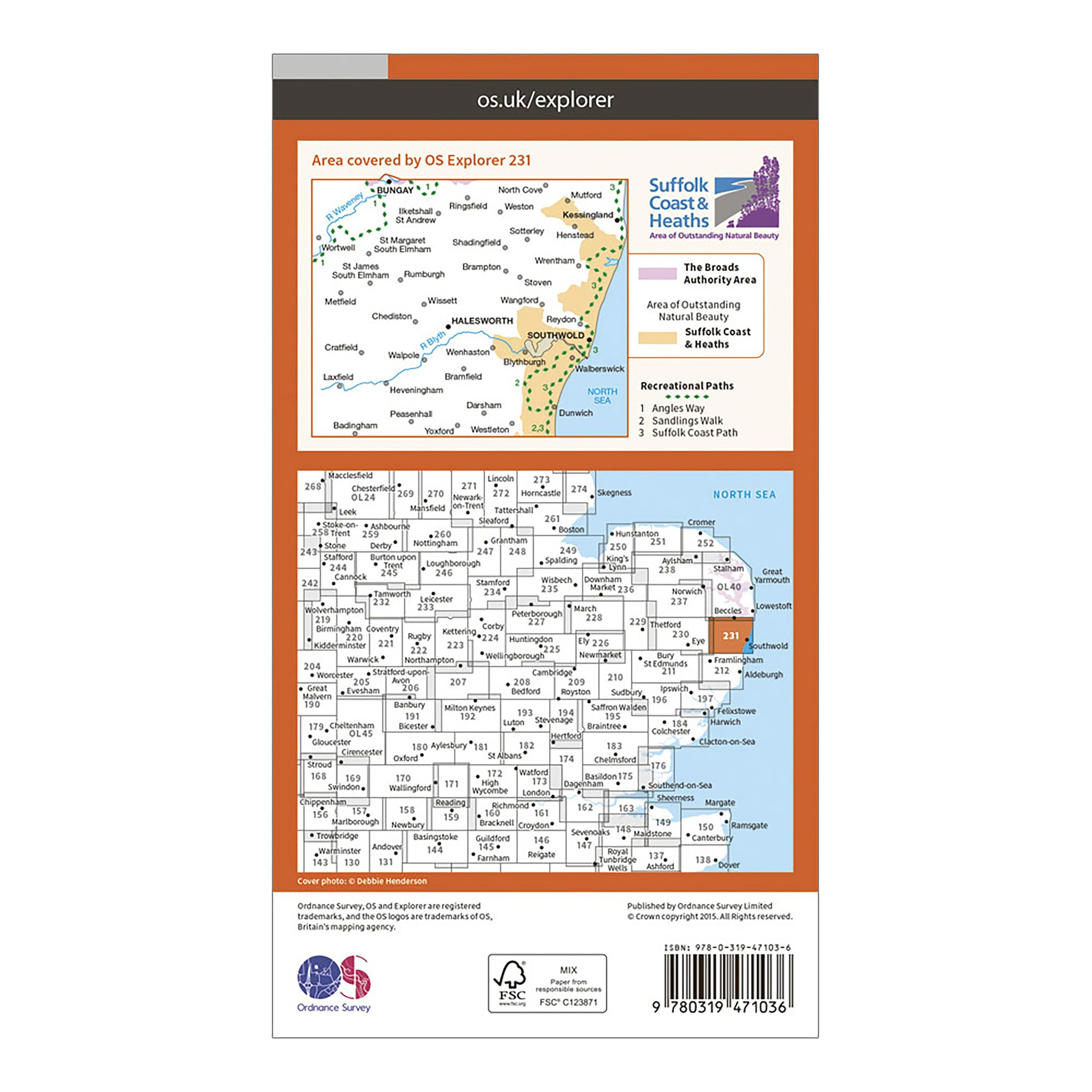 Explorer Active 231 Southwold & Bungay Map With Digital Version - Image 2