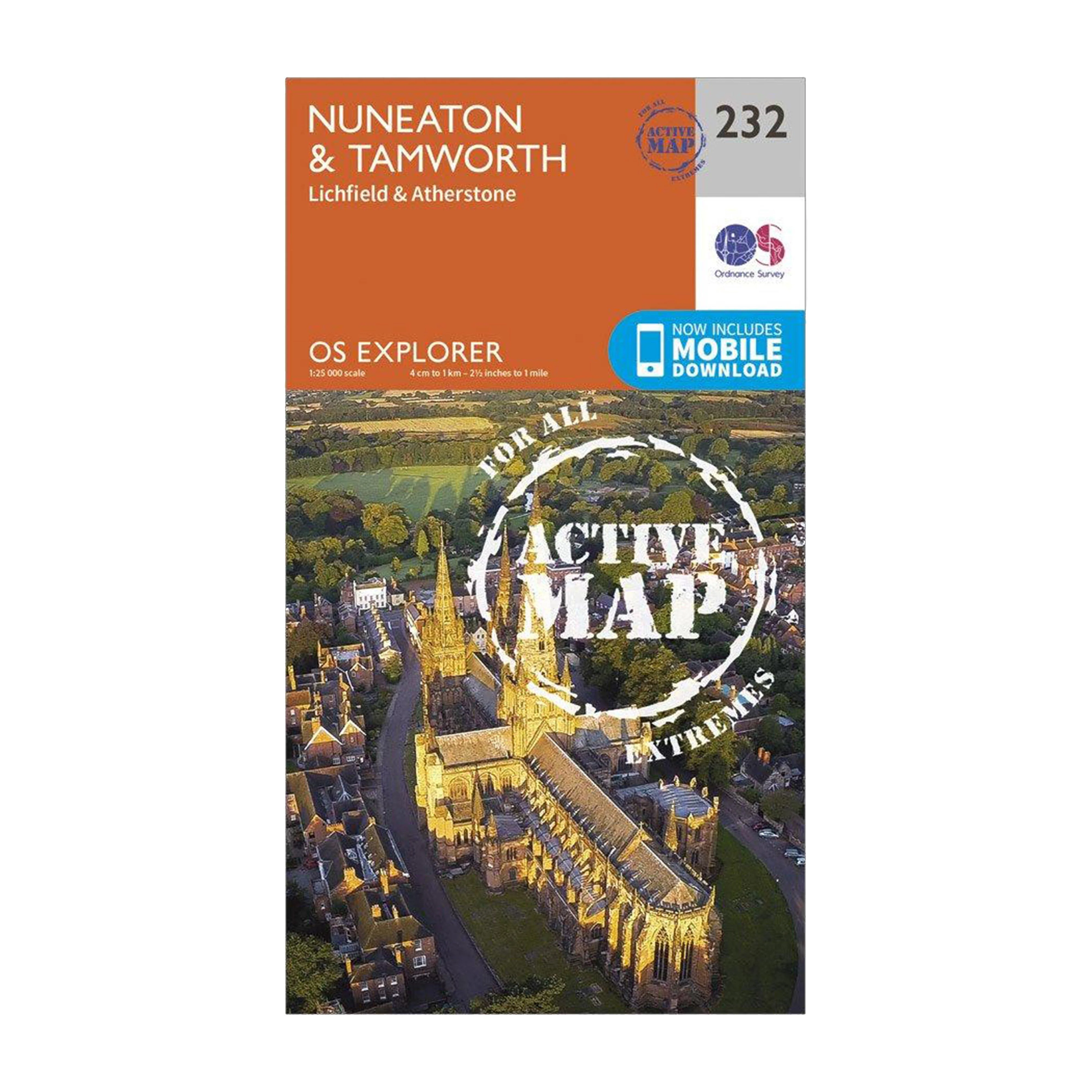 Explorer Active 232 Nuneaton & Tamworth Map With Digital Version - Image 4