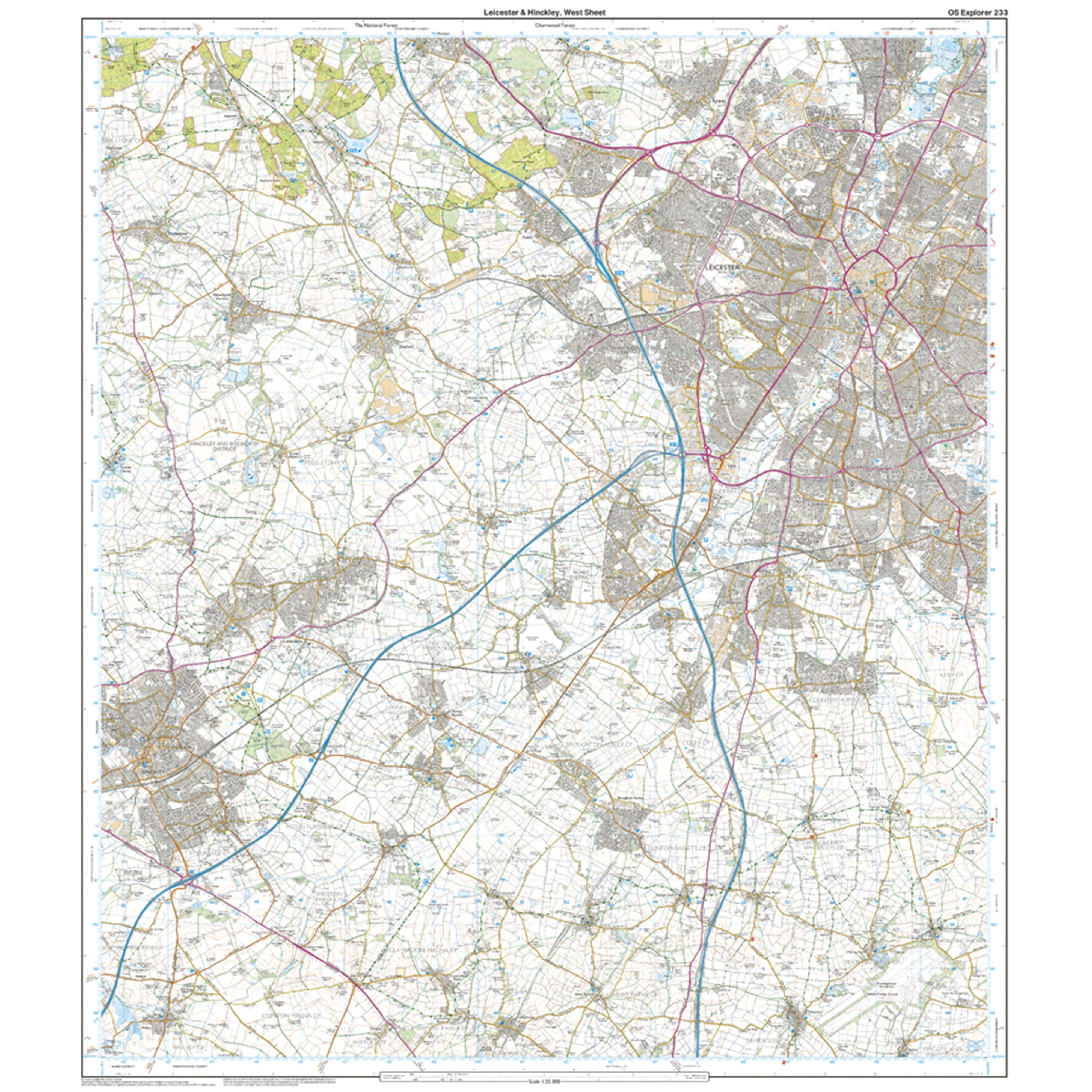 Explorer Active 233 Leicester & Hinckley Map With Digital Version - Image 4