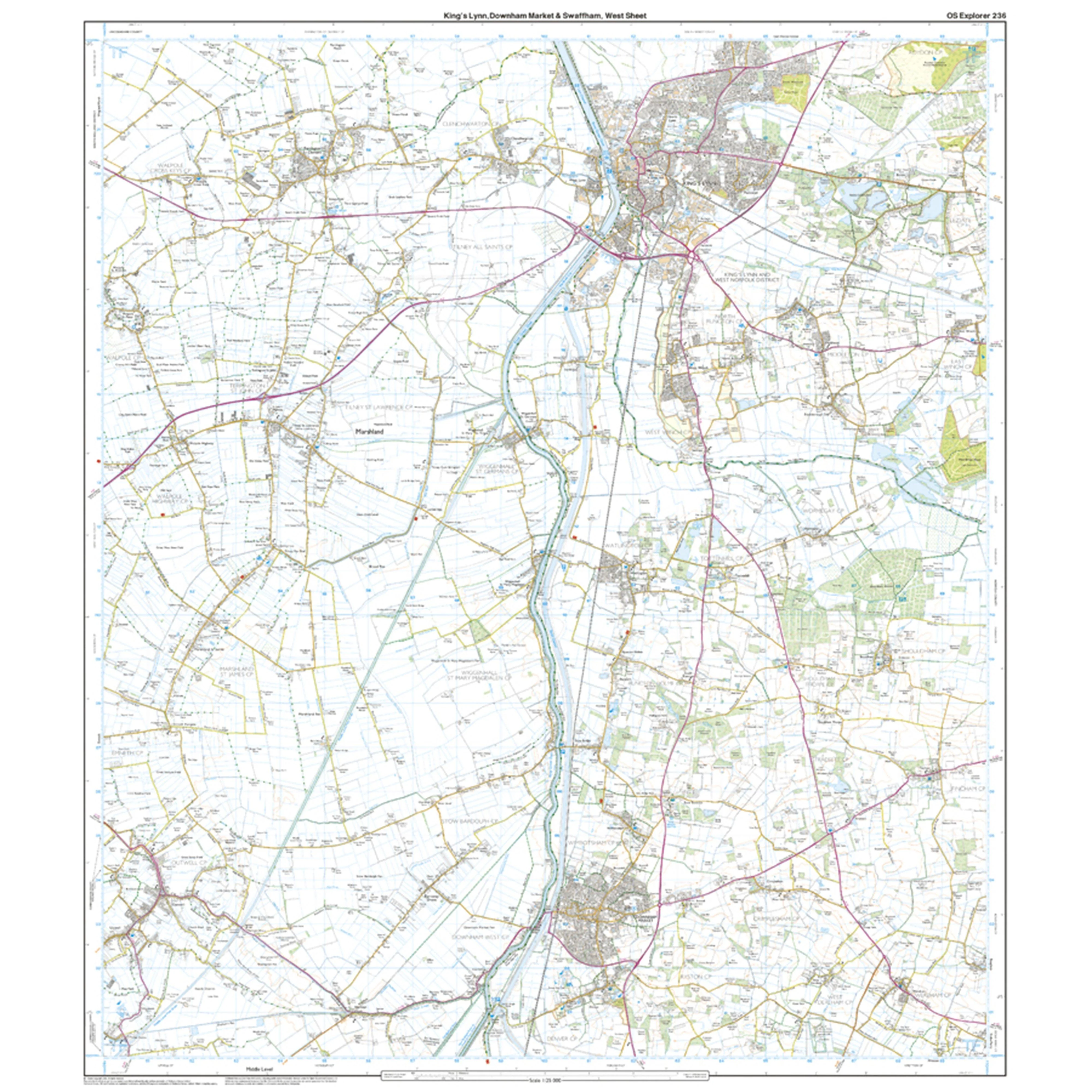 Explorer Active 236 Kings Lynn Downham Market  Swaffham Map With Digital Version - Image 4