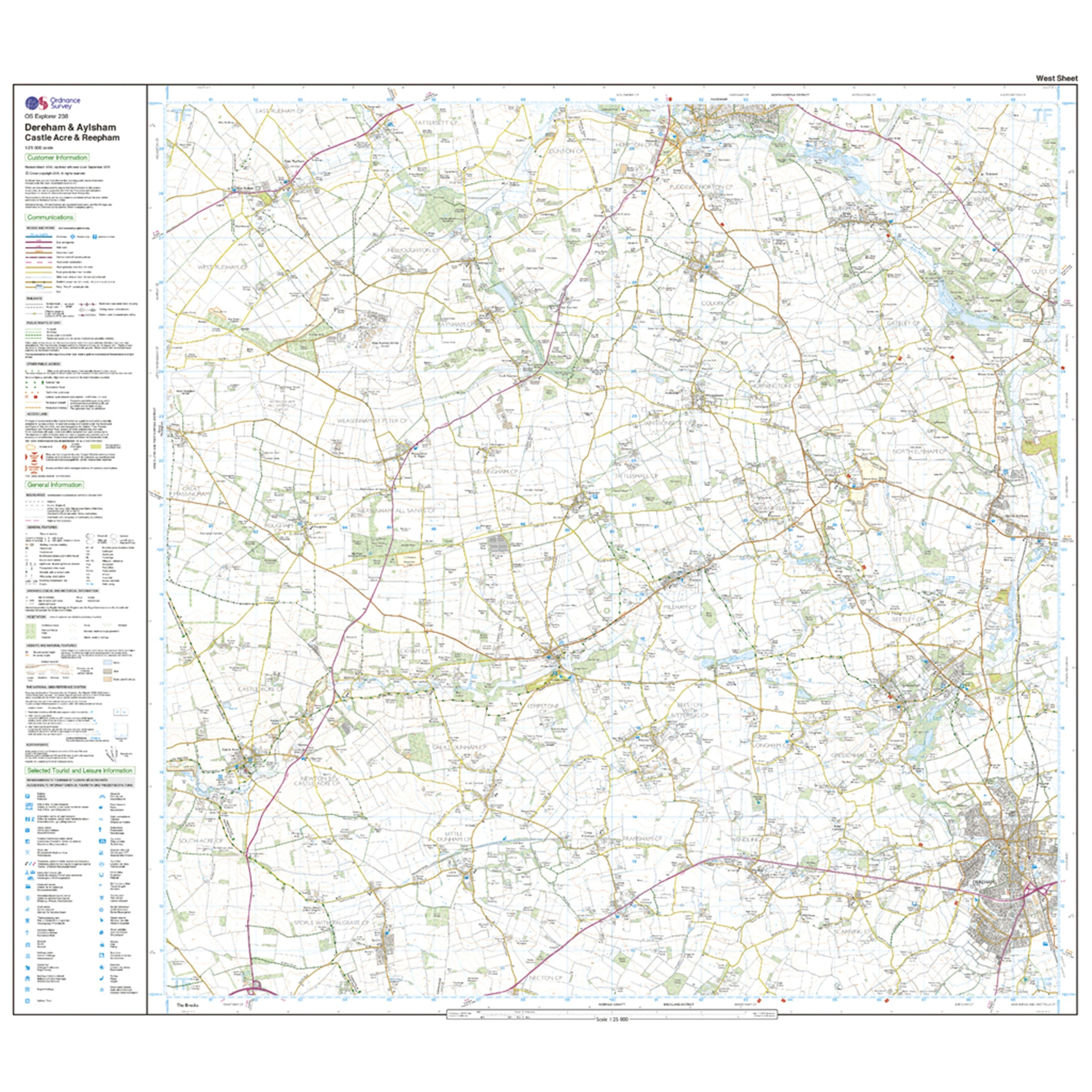Explorer Active 238 East Dereham & Aylsham Map With Digital Version - Image 4