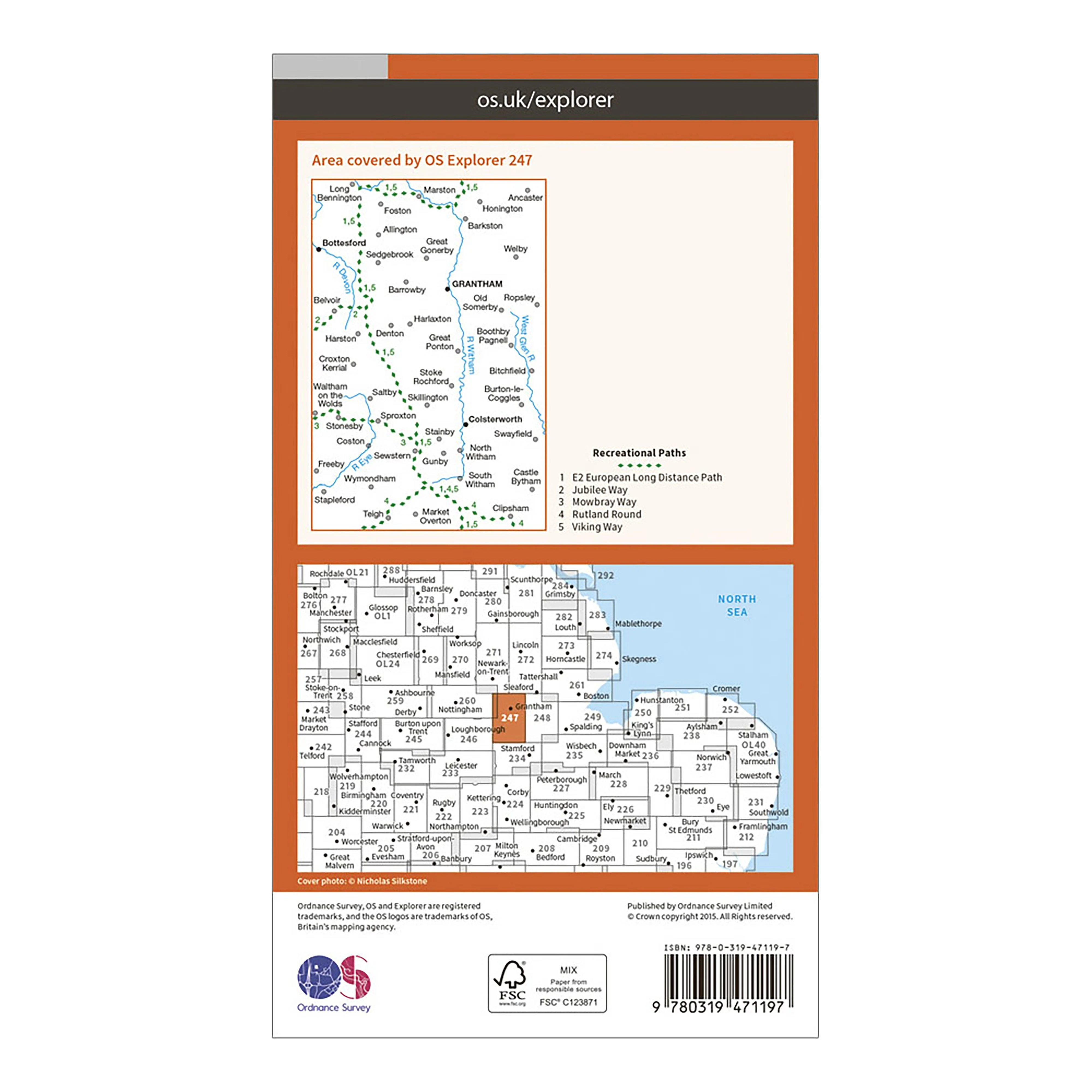 Explorer Active 247 Grantham Map With Digital Version - Image 2