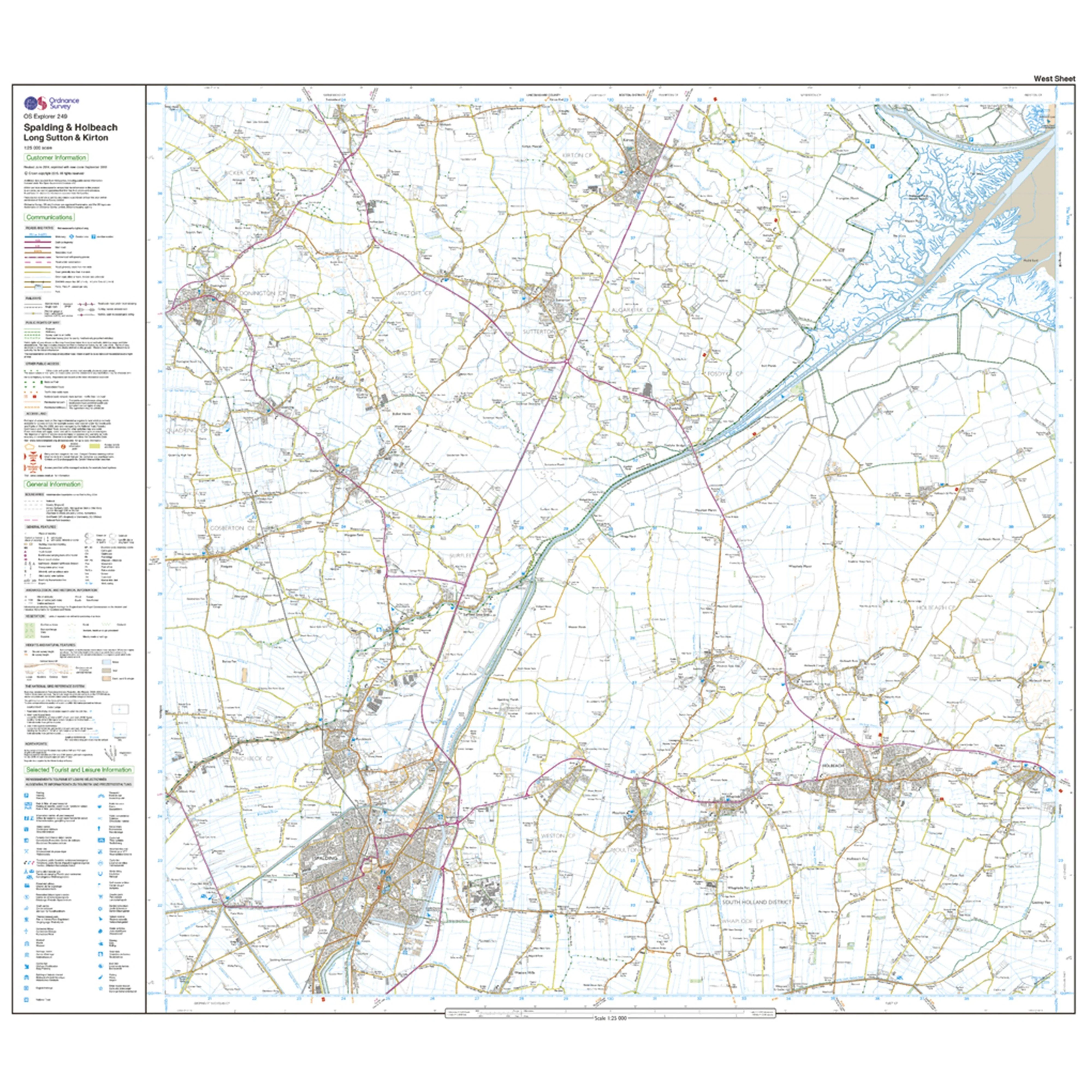 Explorer Active 249 Spalding & Holbeach Map With Digital Version - Image 4