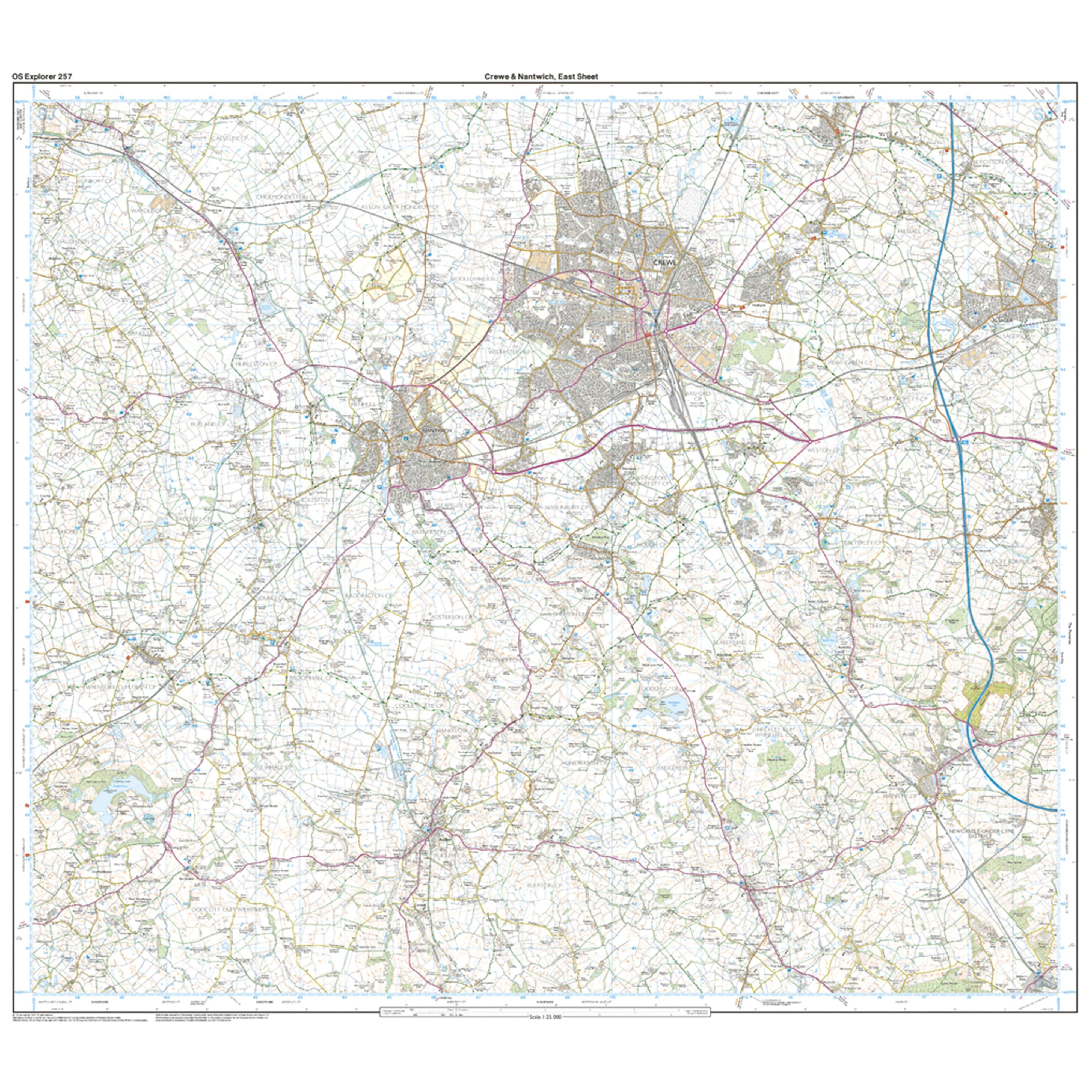 Explorer Active 257 Crewe & Nantwich Map with Digital Version - Image 3