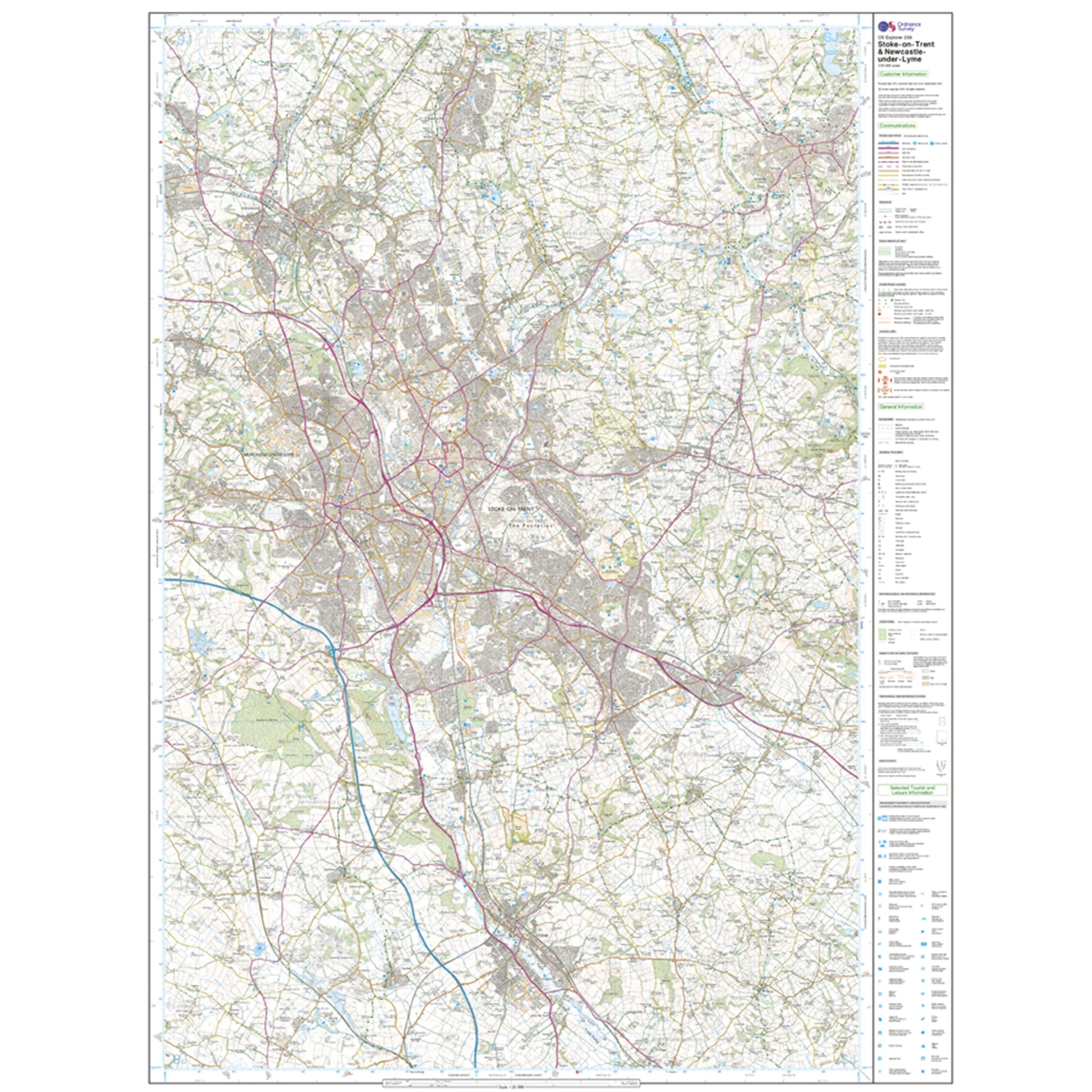 Explorer Active 258 Stoke-on-Trent & Newcastle-under-Lyme Map With Digital Version - Image 3