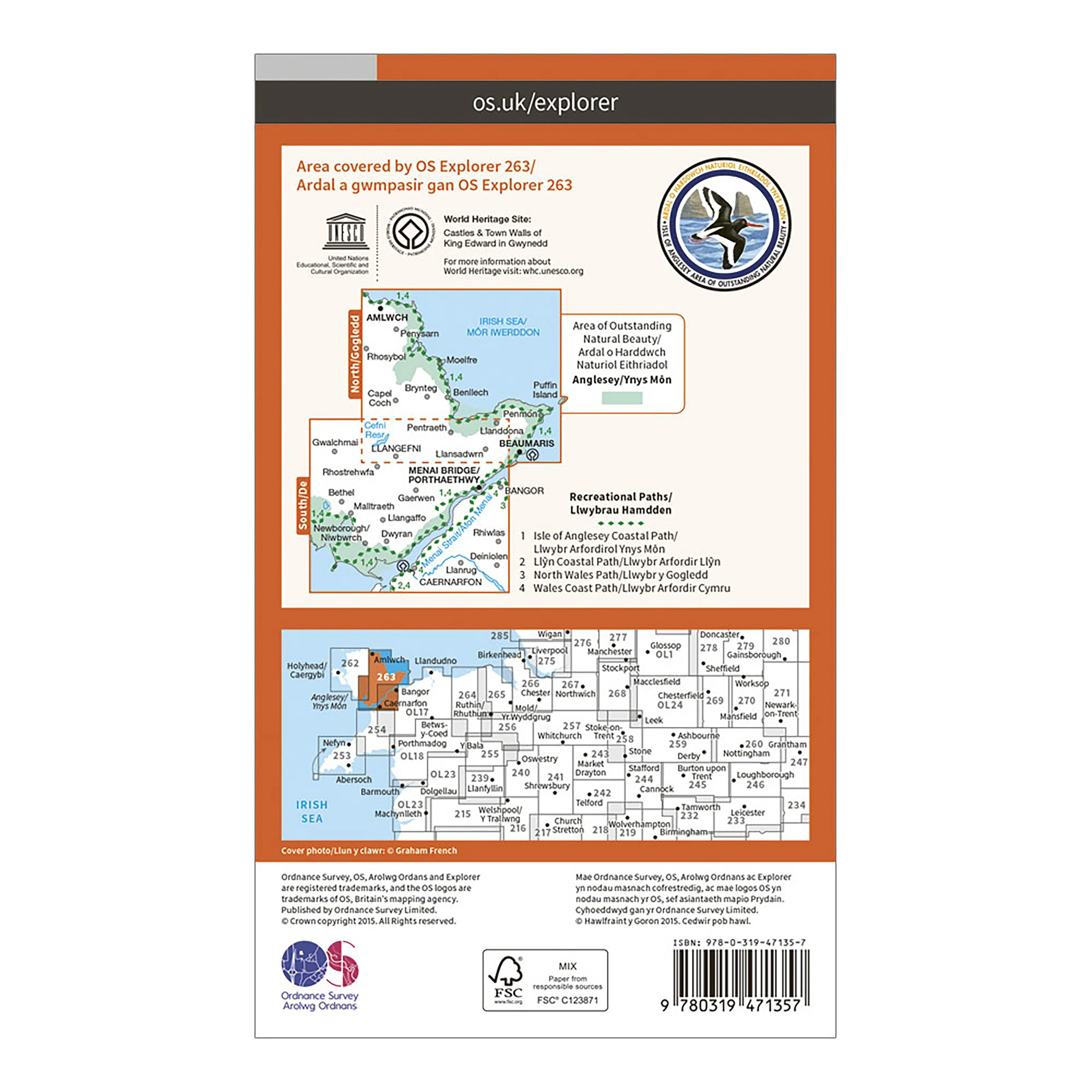 Explorer Active 263 Anglesey East Map With Digital Version - Image 2