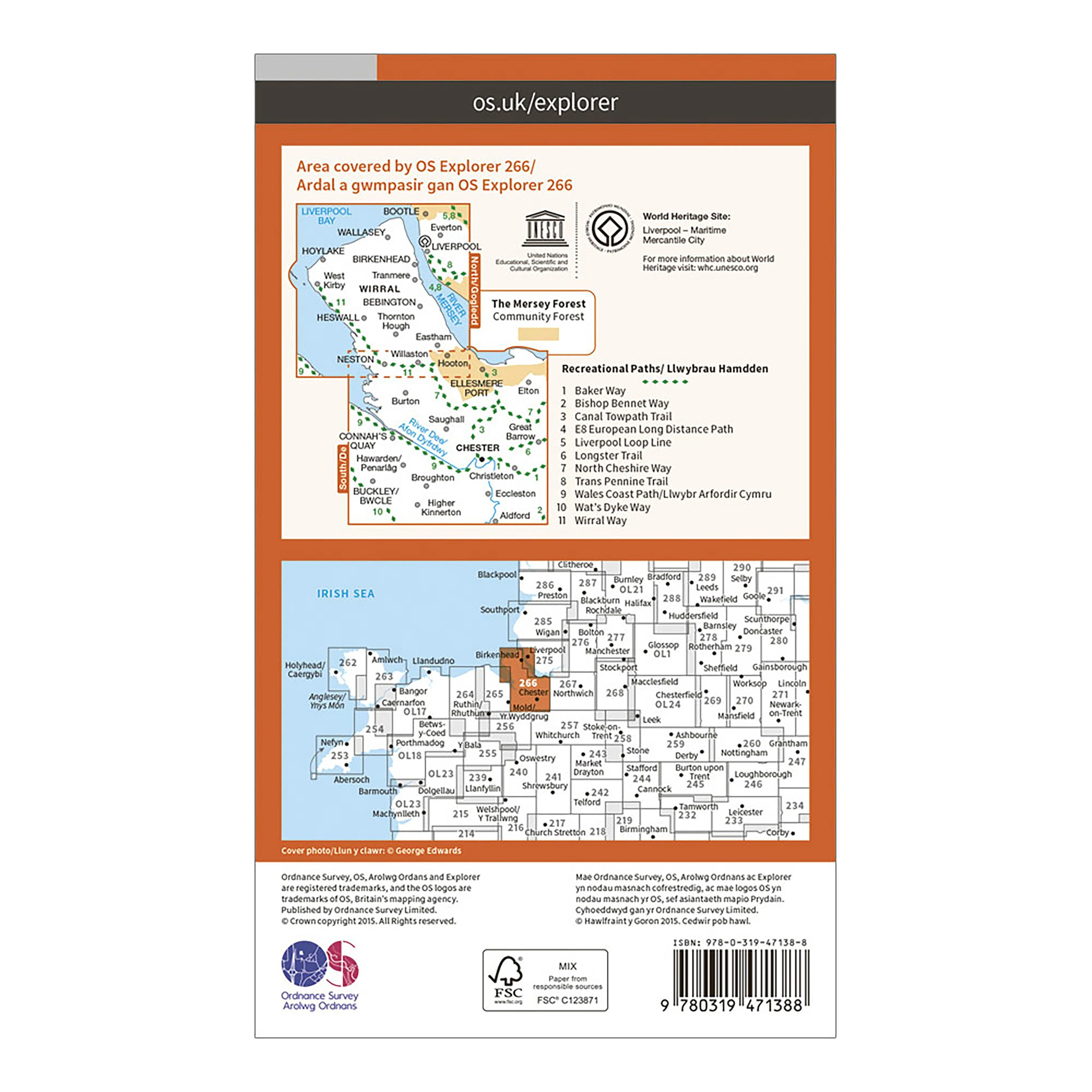 Explorer Active 266 Wirral & Chester Map With Digital Version - Image 2