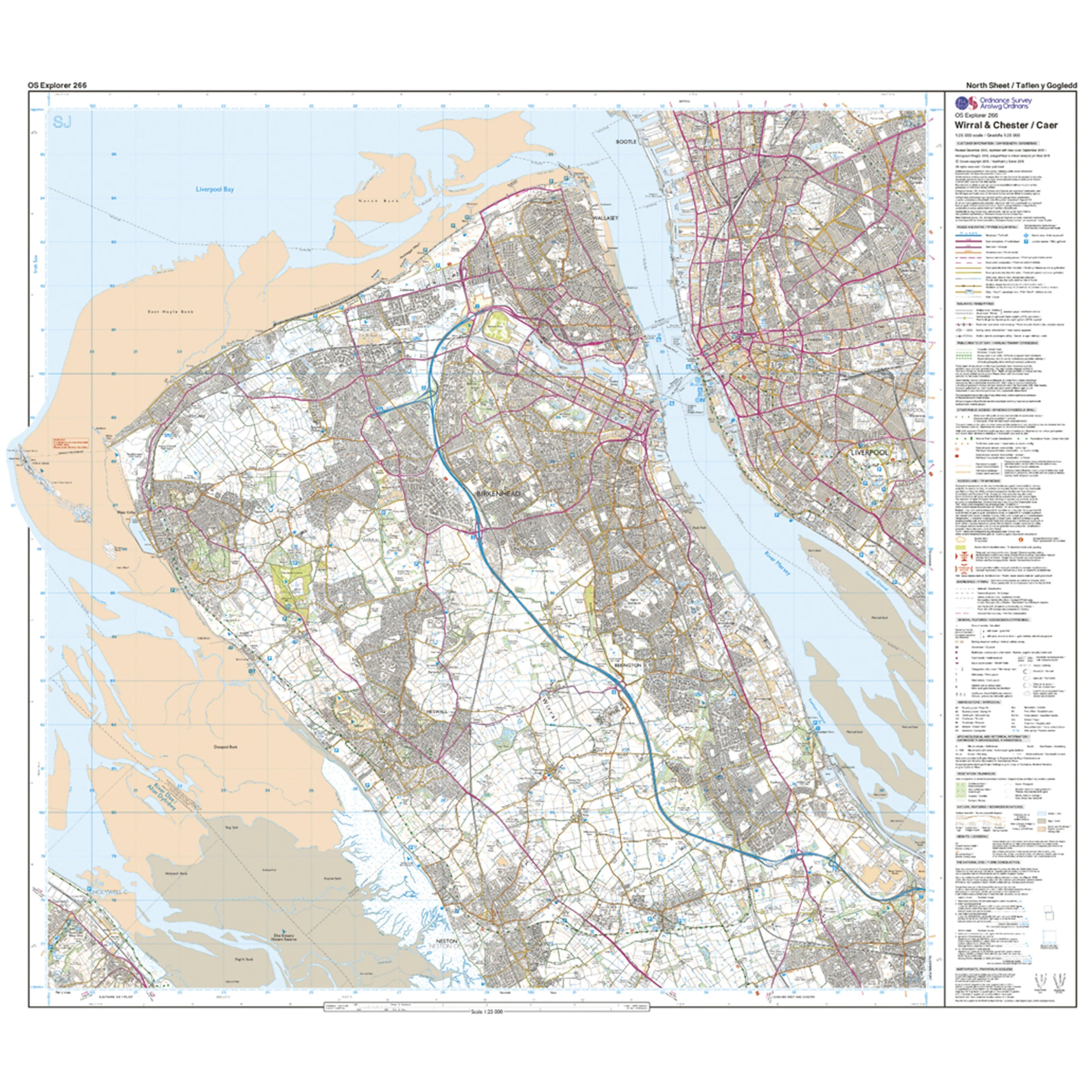 Explorer Active 266 Wirral & Chester Map With Digital Version - Image 3