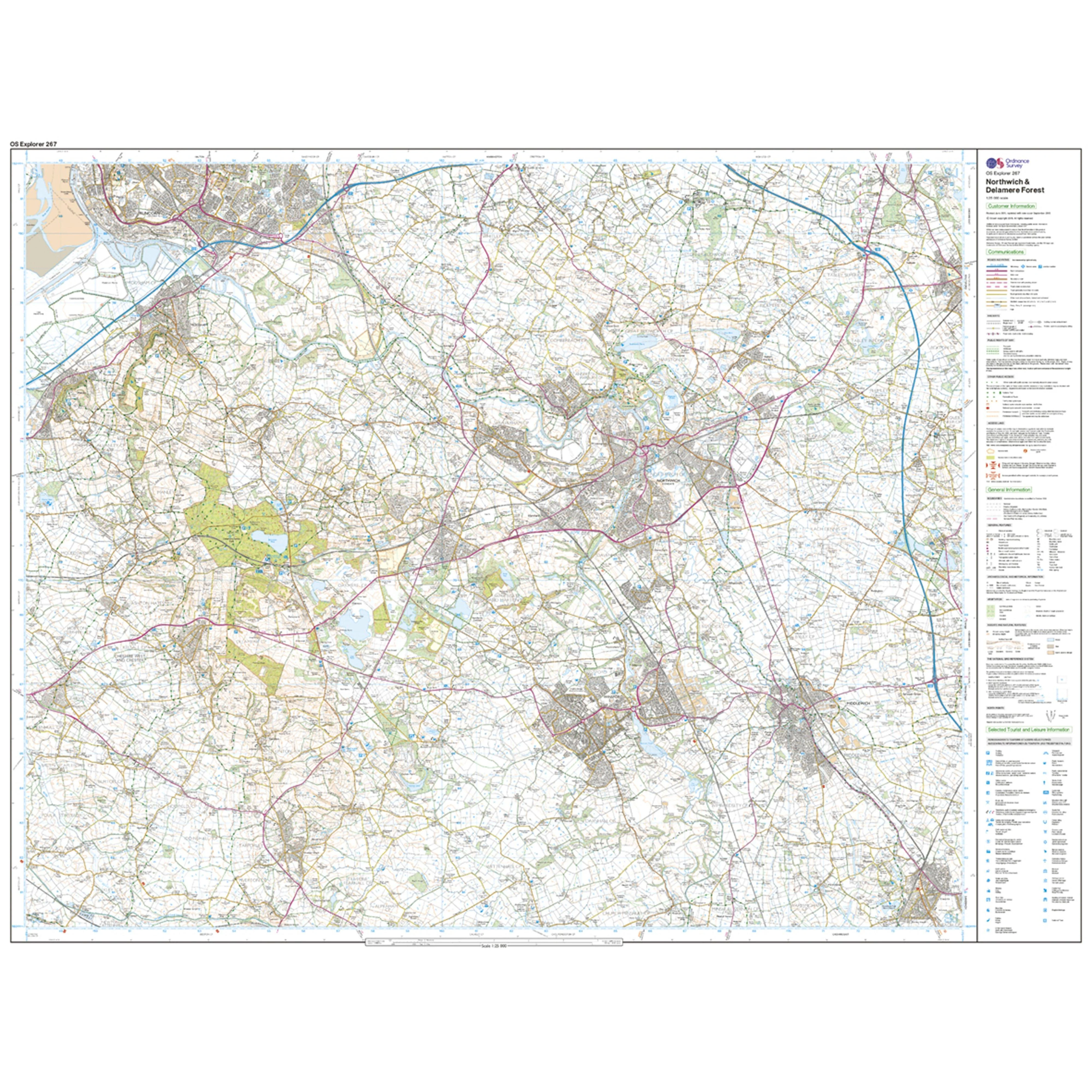 Explorer Active 267 Northwich & Delamere Forest Map With Digital Version - Image 3