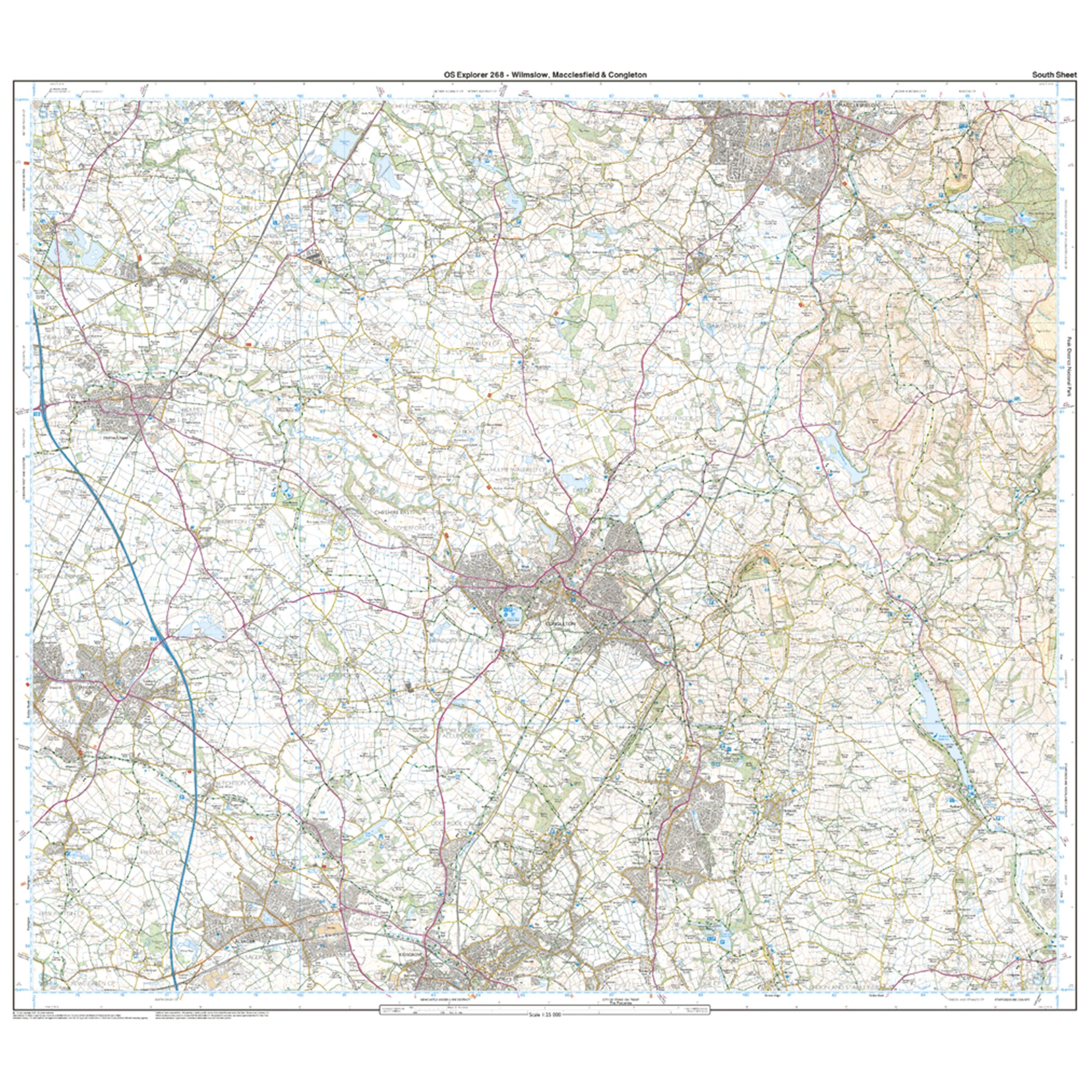 Explorer Active 268 Wilmslow, Macclesfield & Congleton Map With Digital Version - Image 4