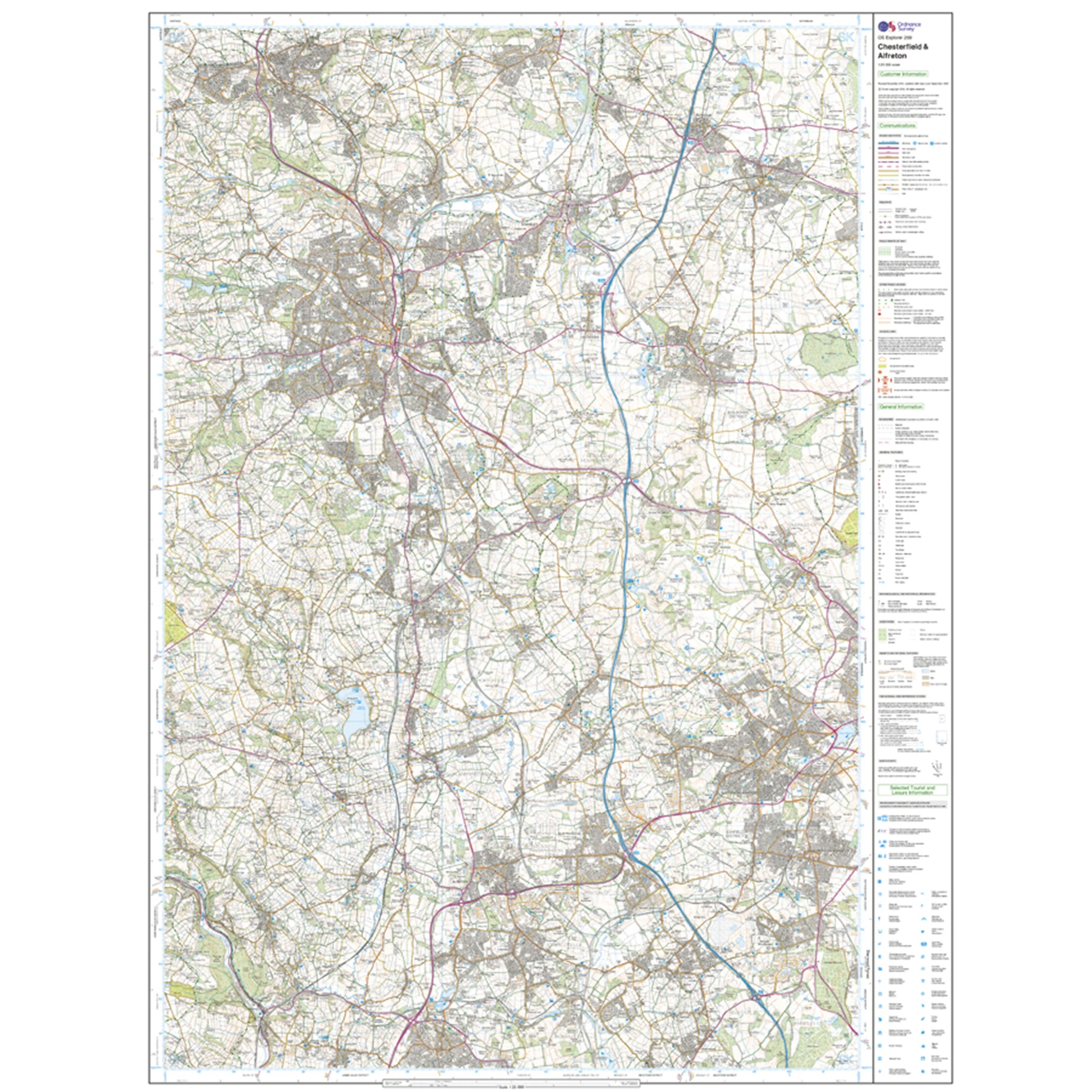 Explorer Active 269 Chesterfield & Alfreton Map With Digital Version - Image 2