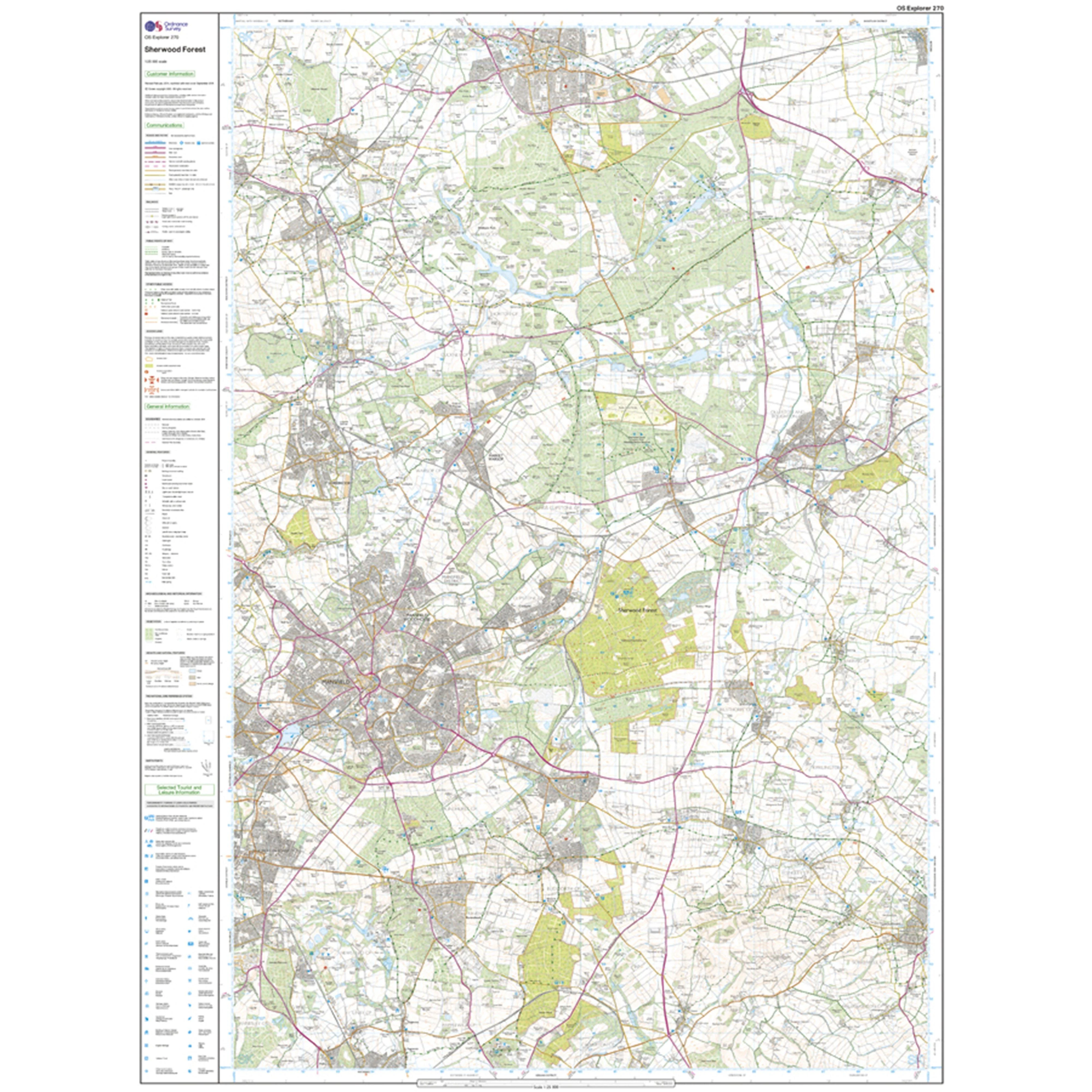 Explorer Active 270 Sherwood Forest Map With Digital Version - Image 3