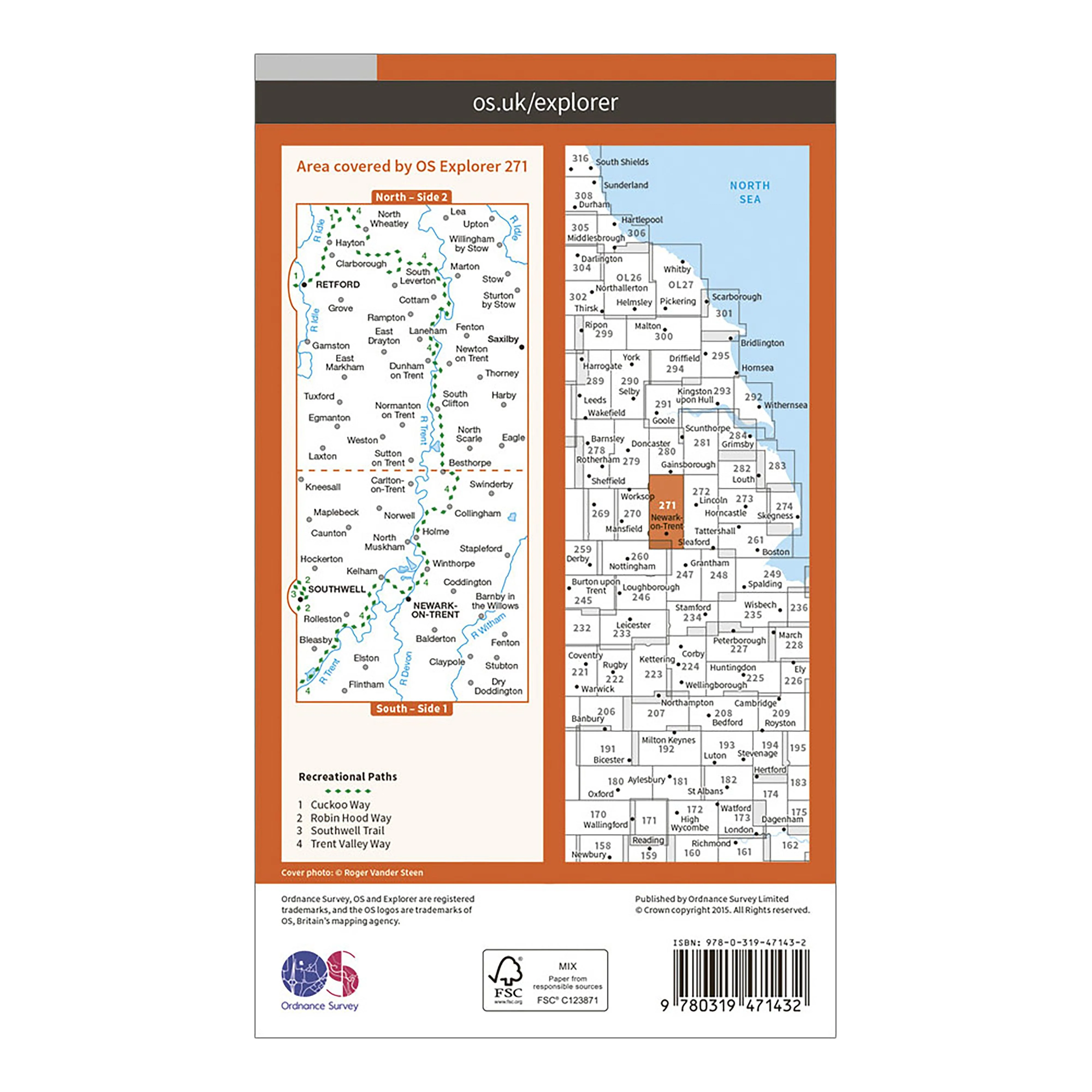 Explorer Active 271 Newark-on-Trent Map With Digital Version - Image 2