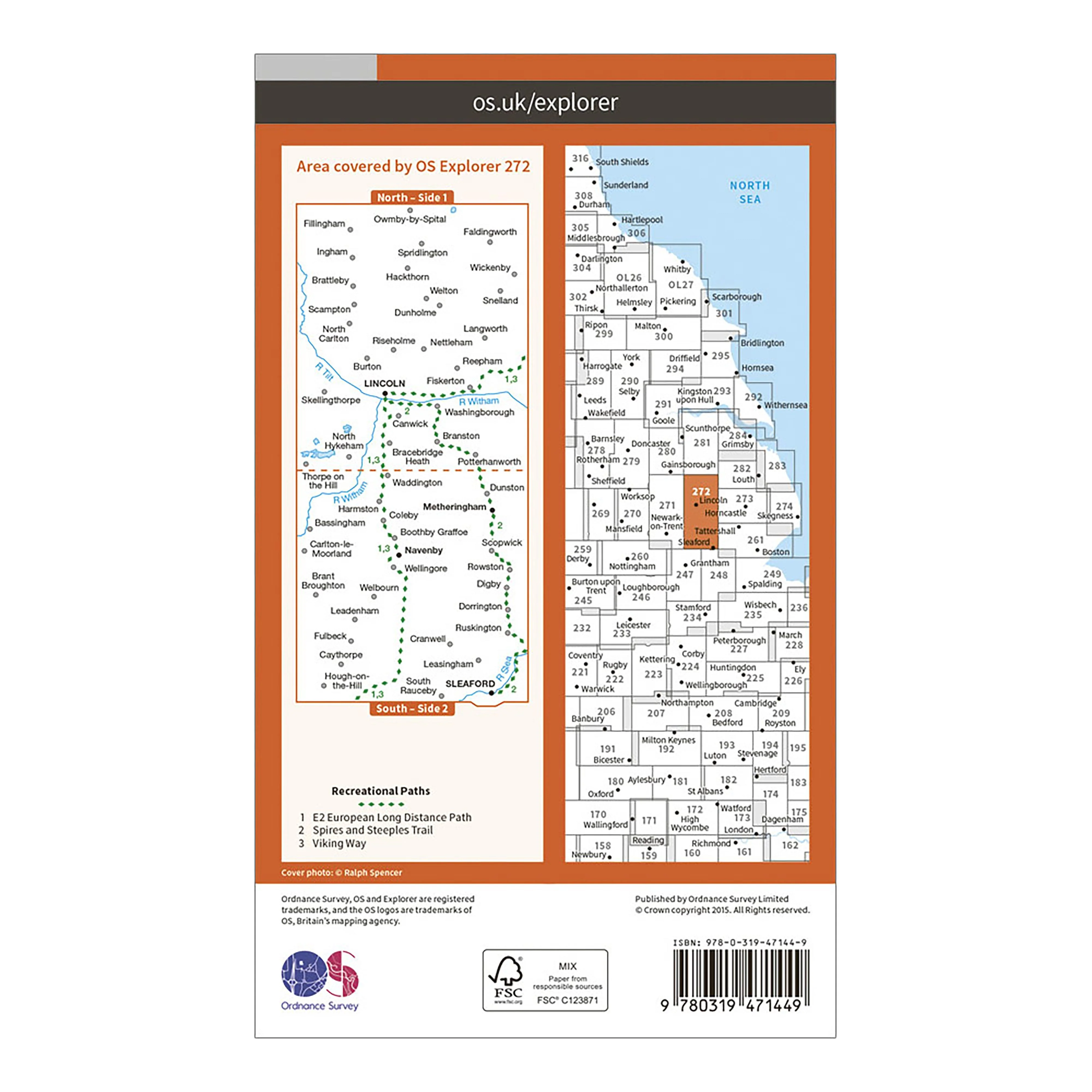 Explorer Active 272 Lincoln Map With Digital Version - Image 2