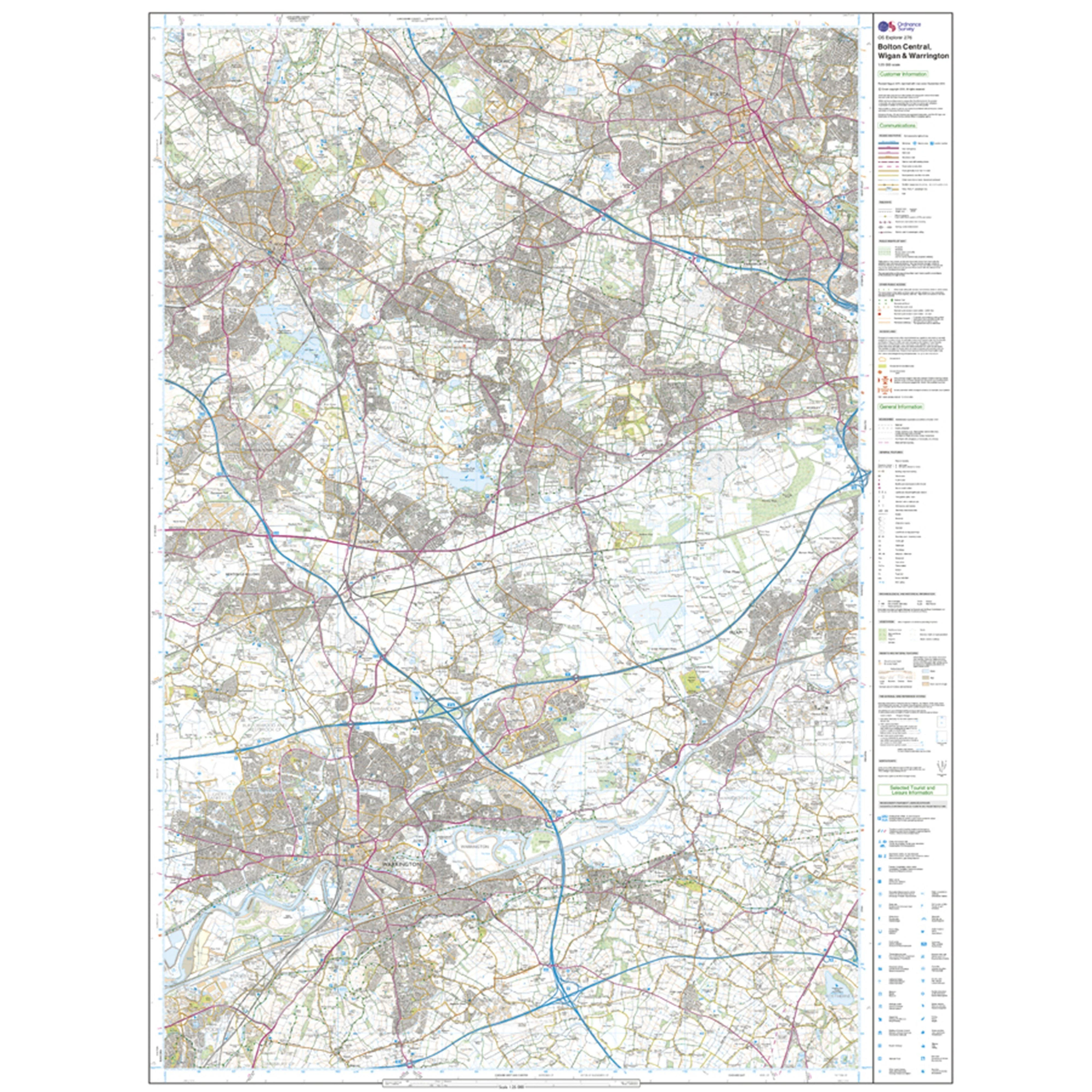 Explorer Active 276 Bolton, Wigan & Warrington Map With Digital Version - Image 2