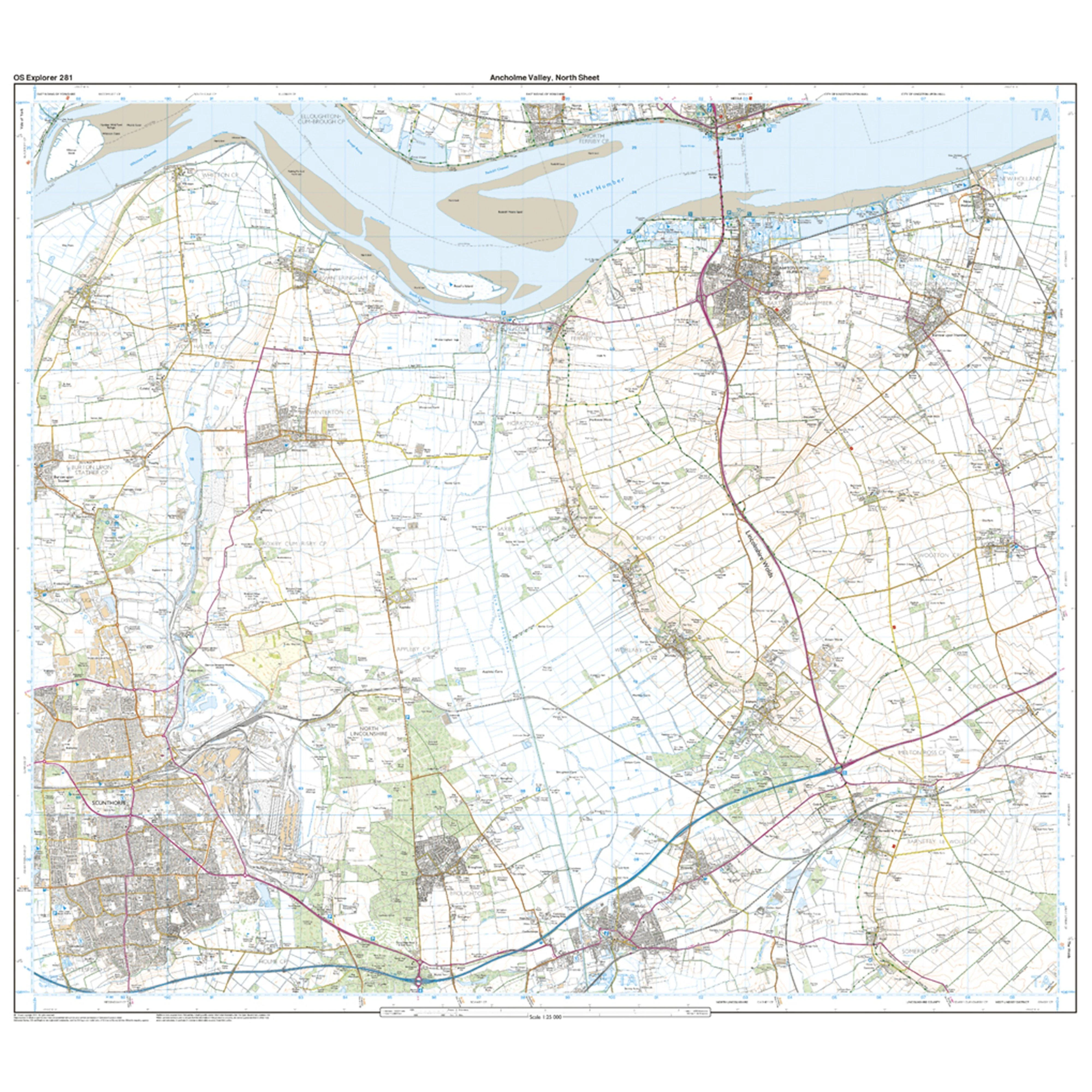 Explorer Active 281 Ancholme Valley Map With Digital Version - Image 3