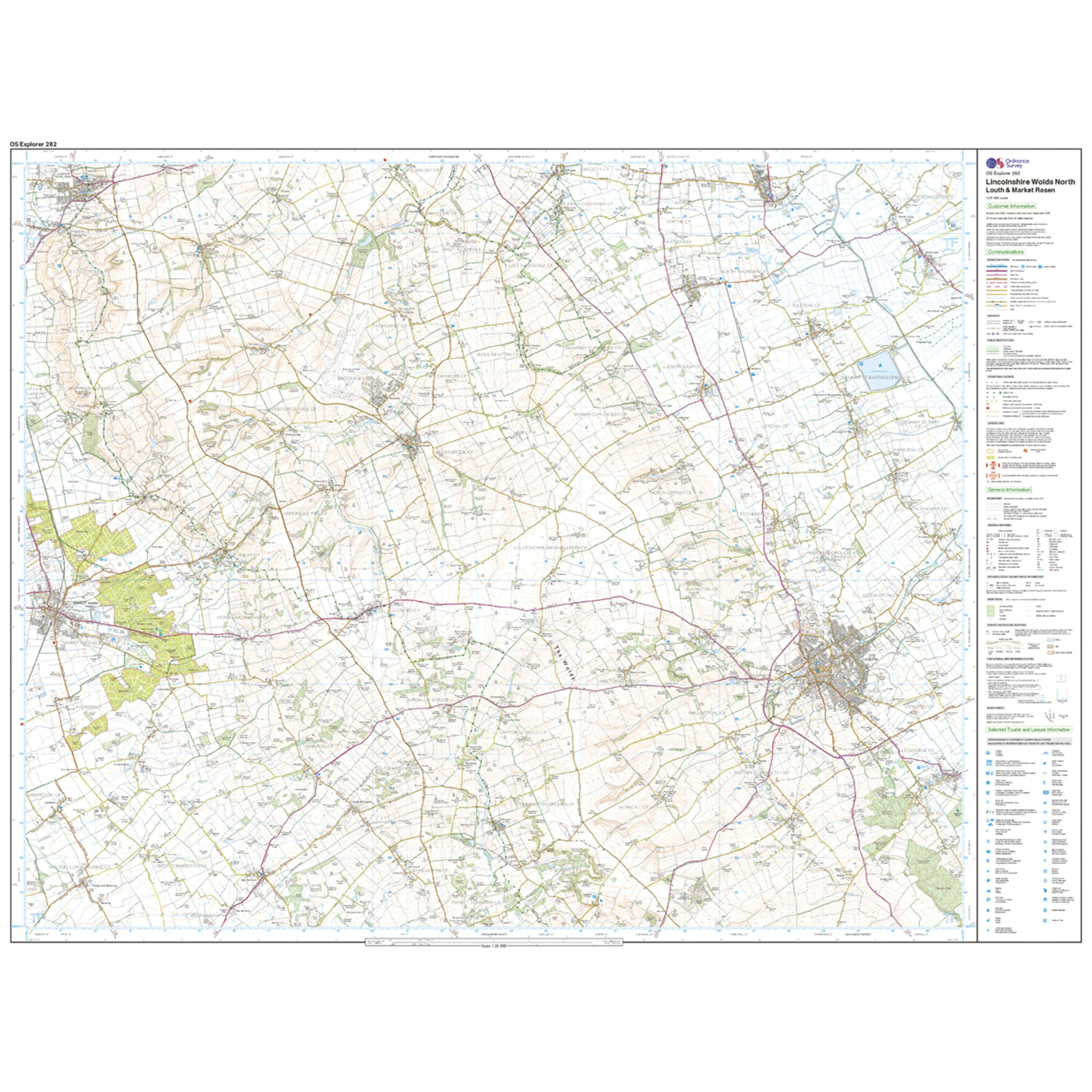 Explorer Active 282 Lincolnshire Wolds North Map With Digital Version - Image 3