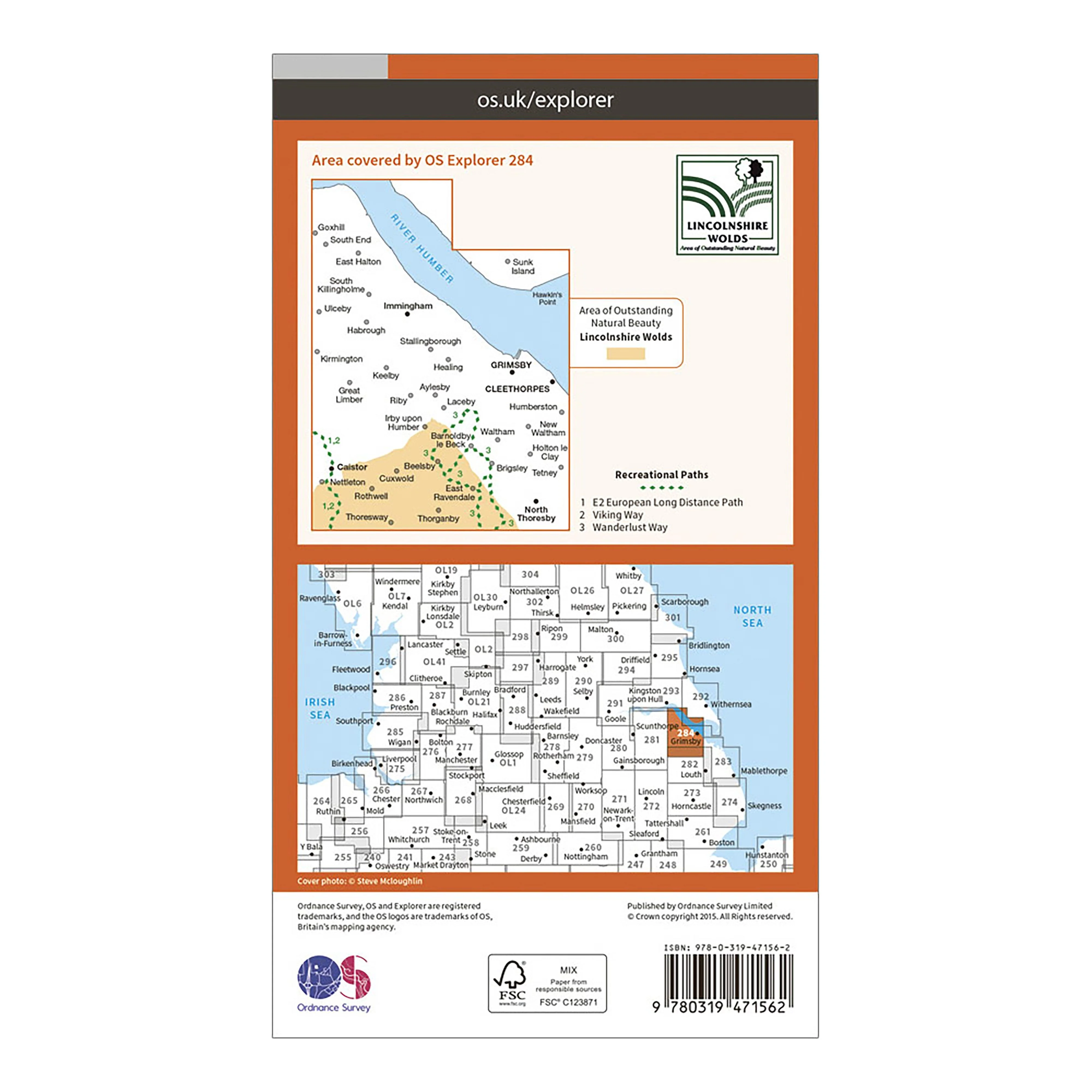 Explorer Active 284 Grimsby, Cleethorpes & Immingham Map With Digital Version - Image 2