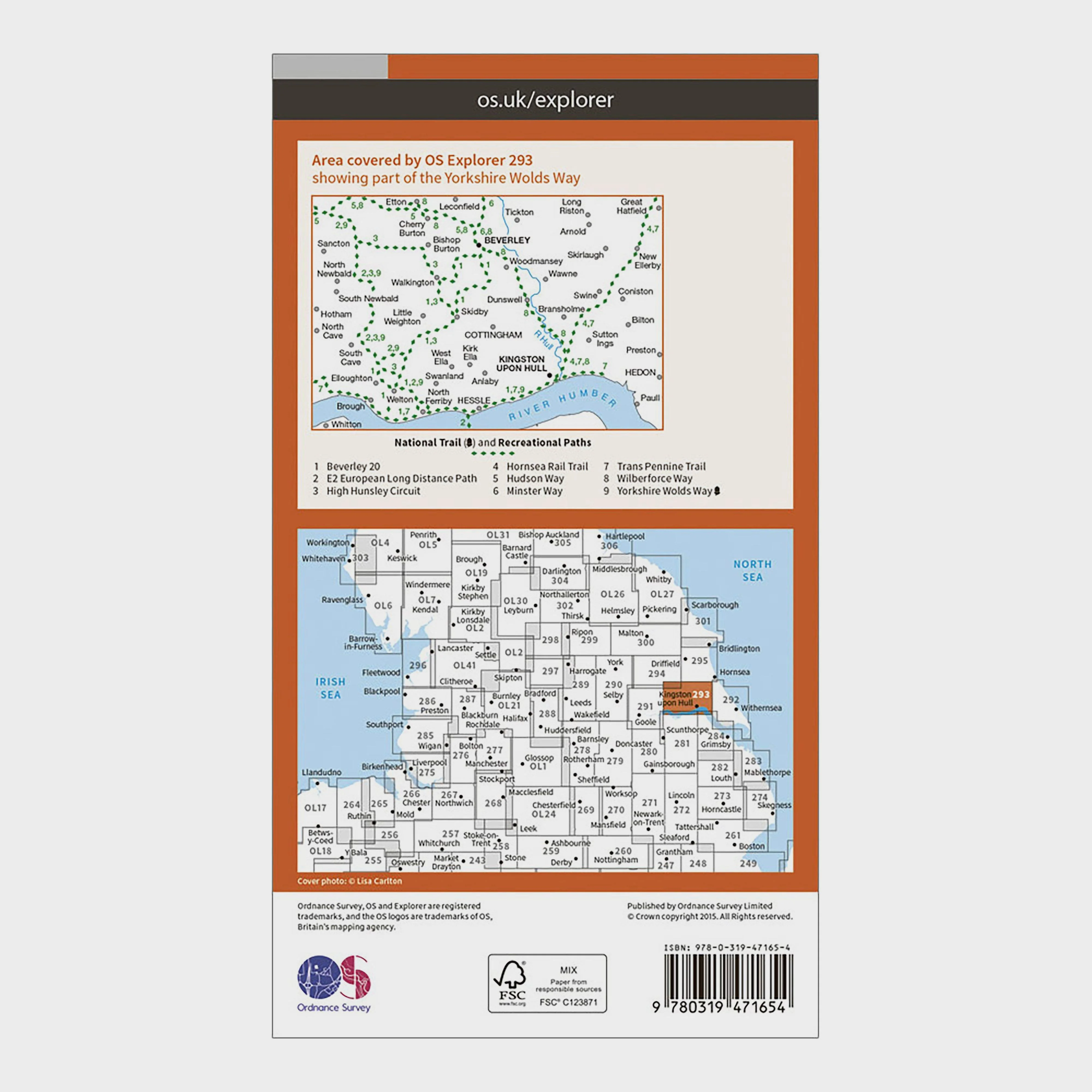 Explorer Active 293 Kingston upon Hill & Beverley Map With Digital Version - Image 2