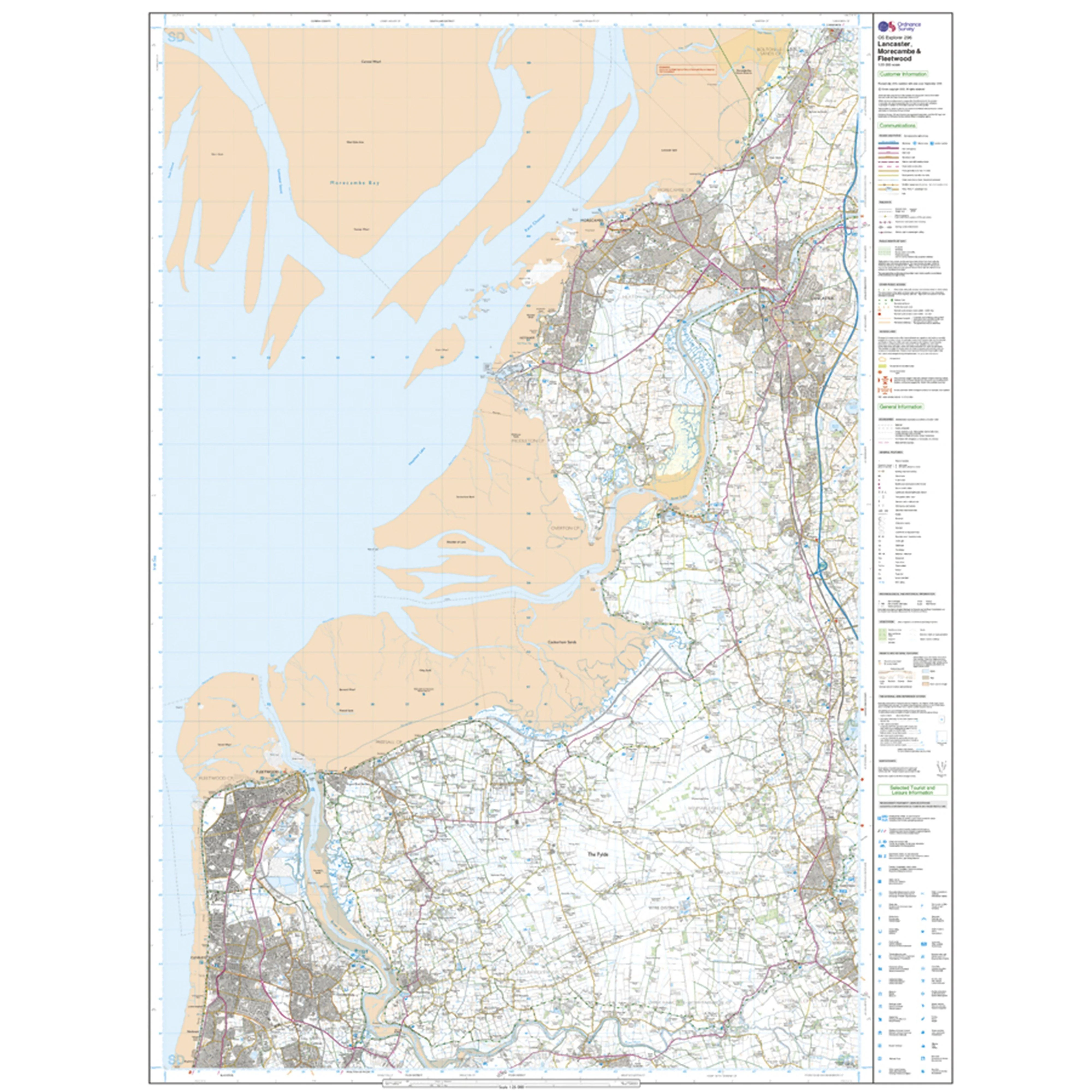 Explorer Active 296 Lancaster, Morecambe & Fleetwood Map With Digital Version - Image 3