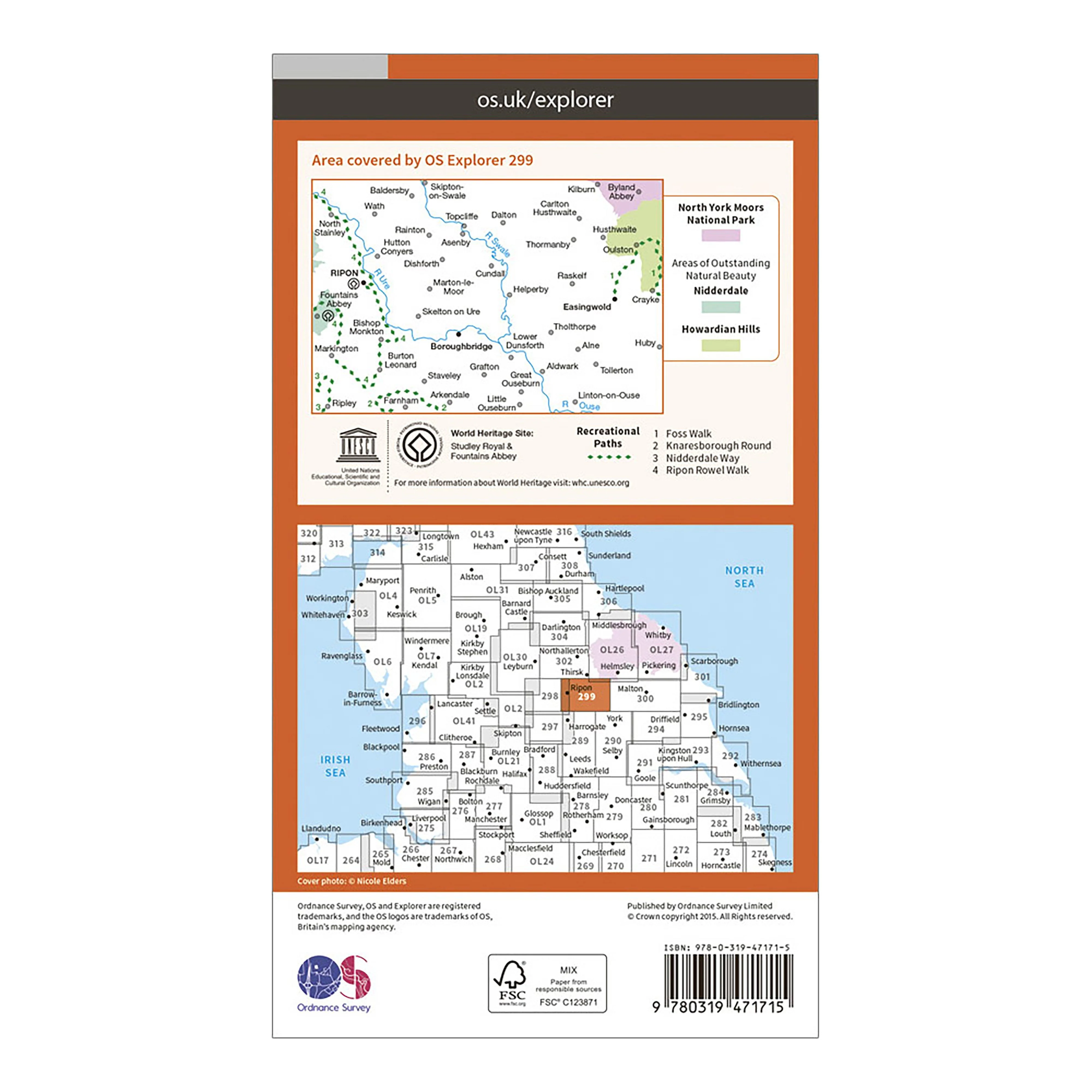 Explorer Active 299 Ripon & Boroughbridge Map With Digital Version - Image 2