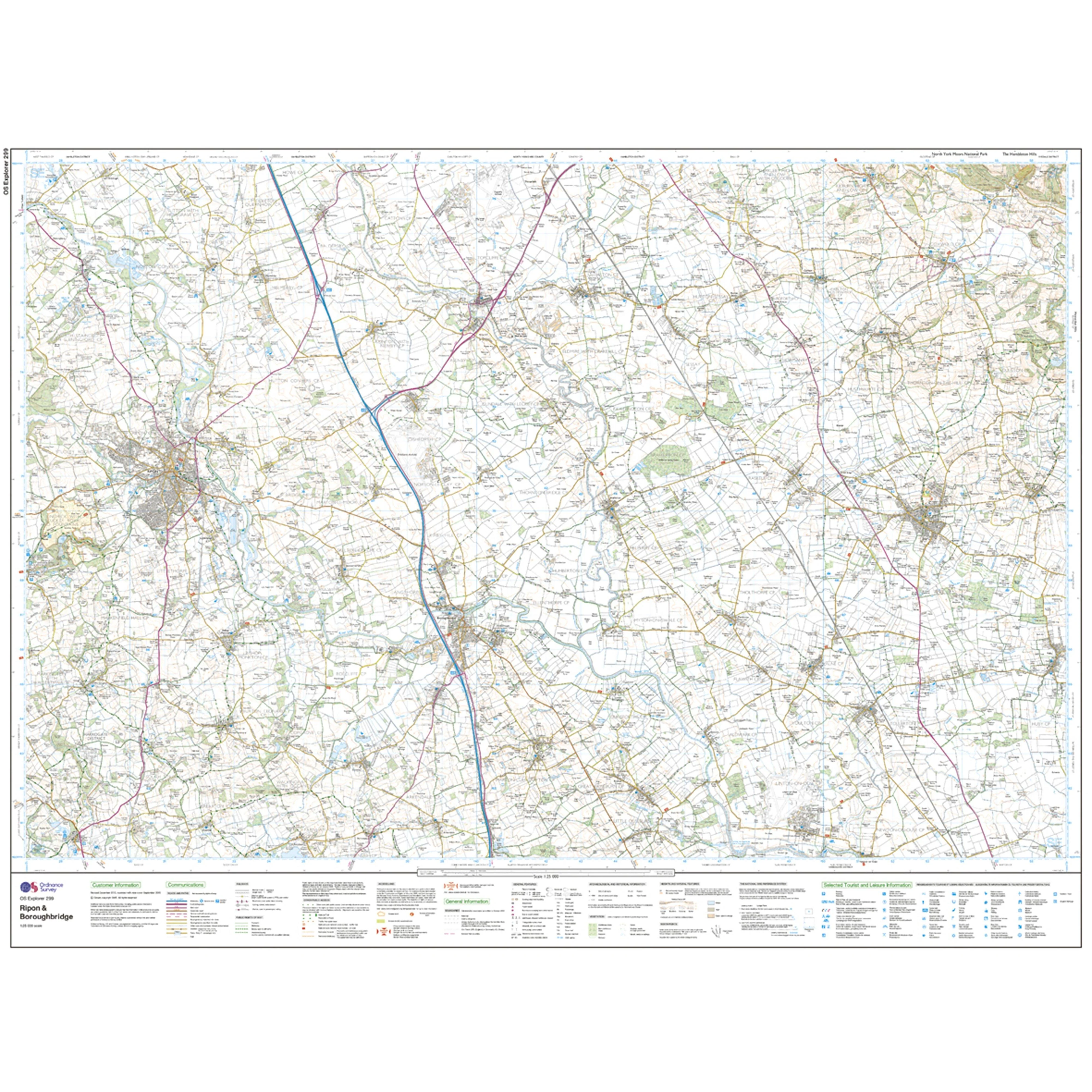 Explorer Active 299 Ripon & Boroughbridge Map With Digital Version - Image 3