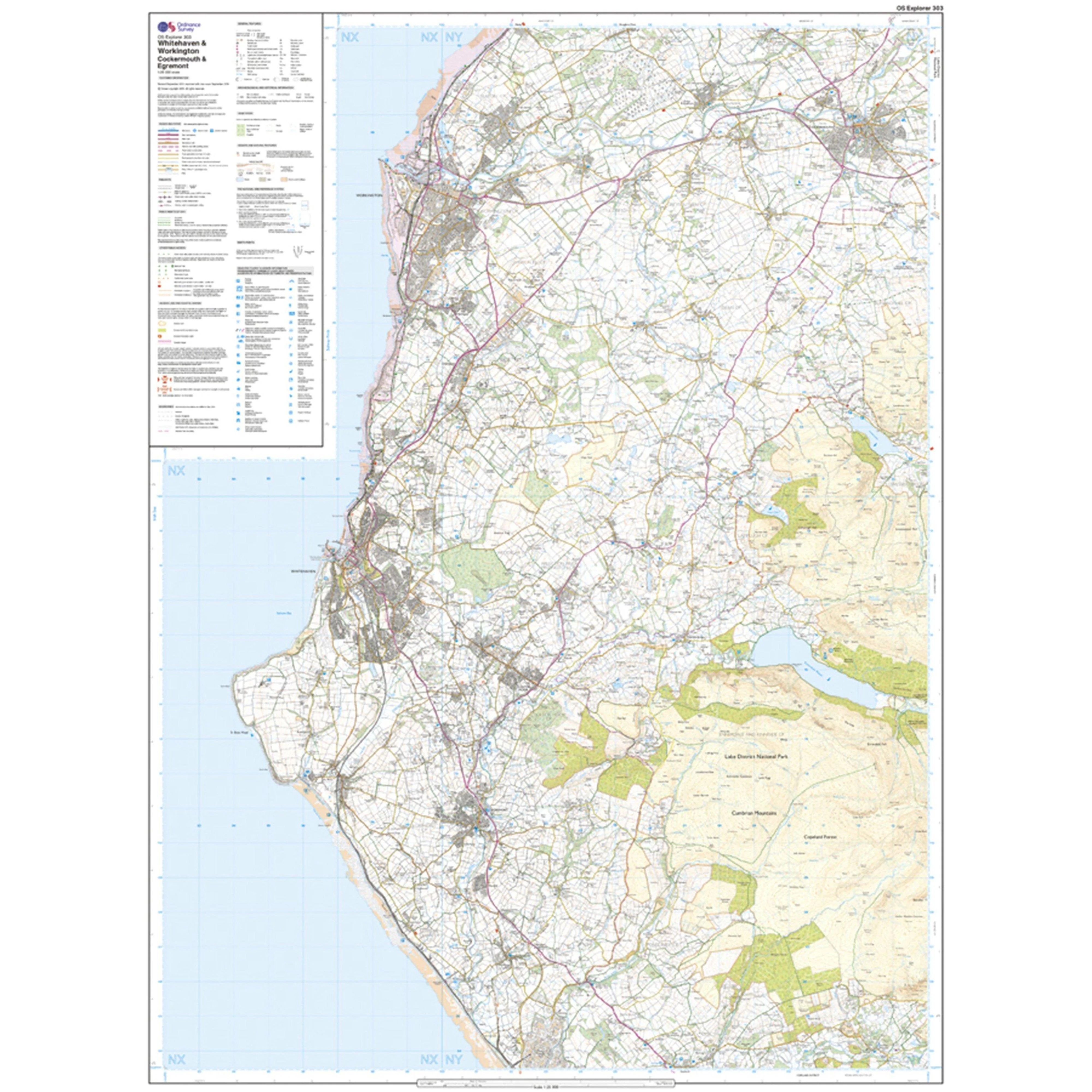 Explorer Active 303 Whitehaven & Workington Map With Digital Version - Image 3