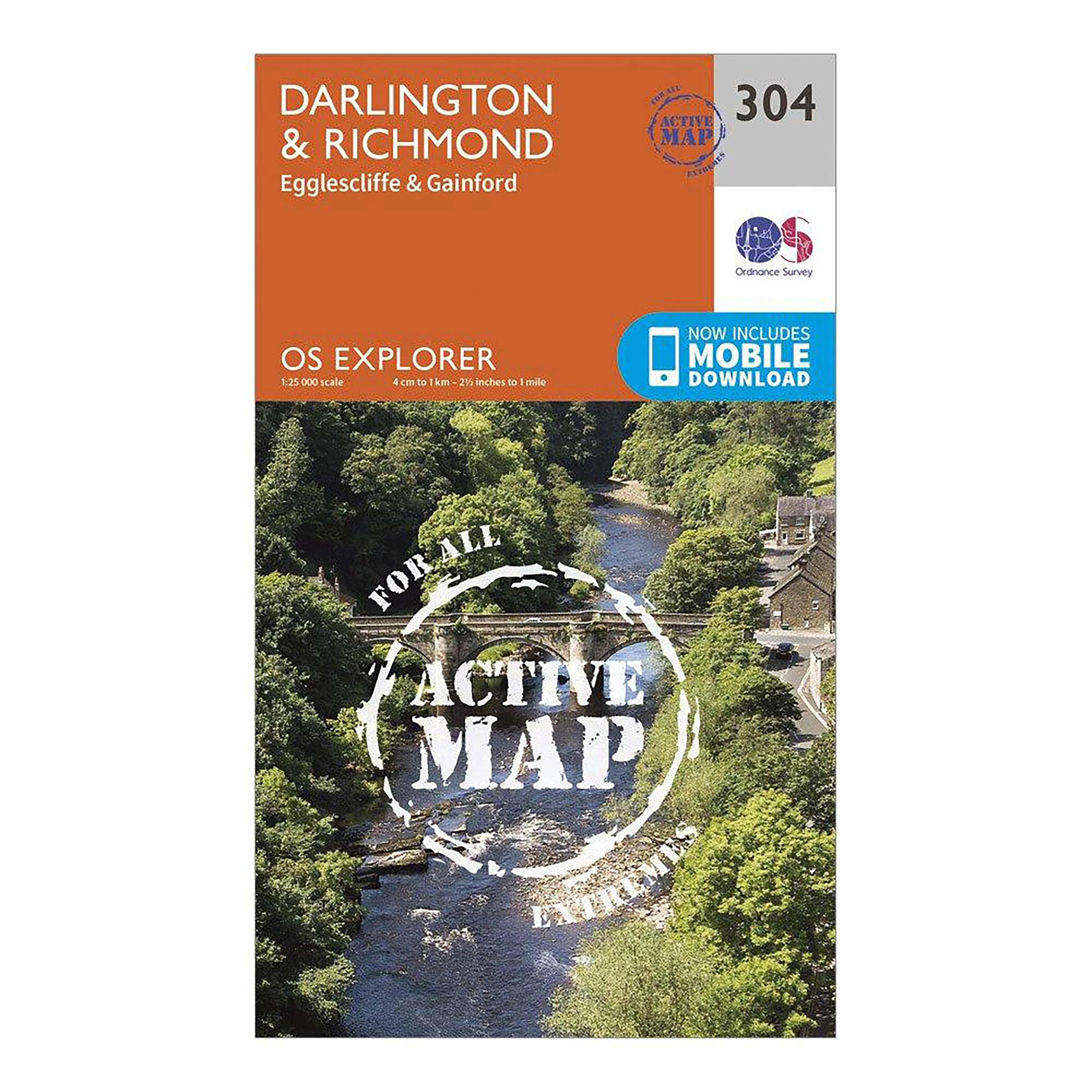 Explorer Active 304 Darlington & Richmond Map With Digital Version - Image 5
