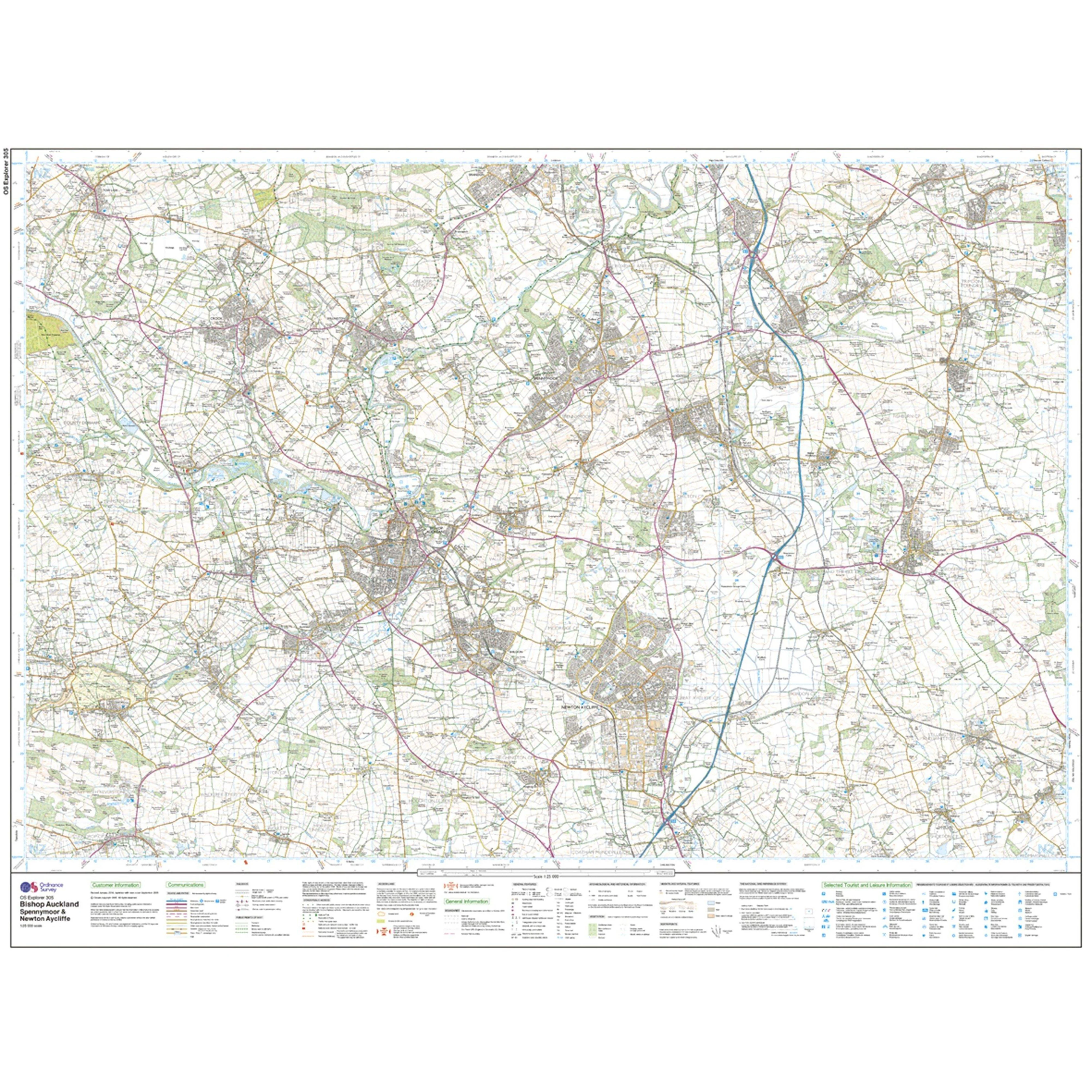 Explorer Active 305 Bishop Auckland Map With Digital Version - Image 3