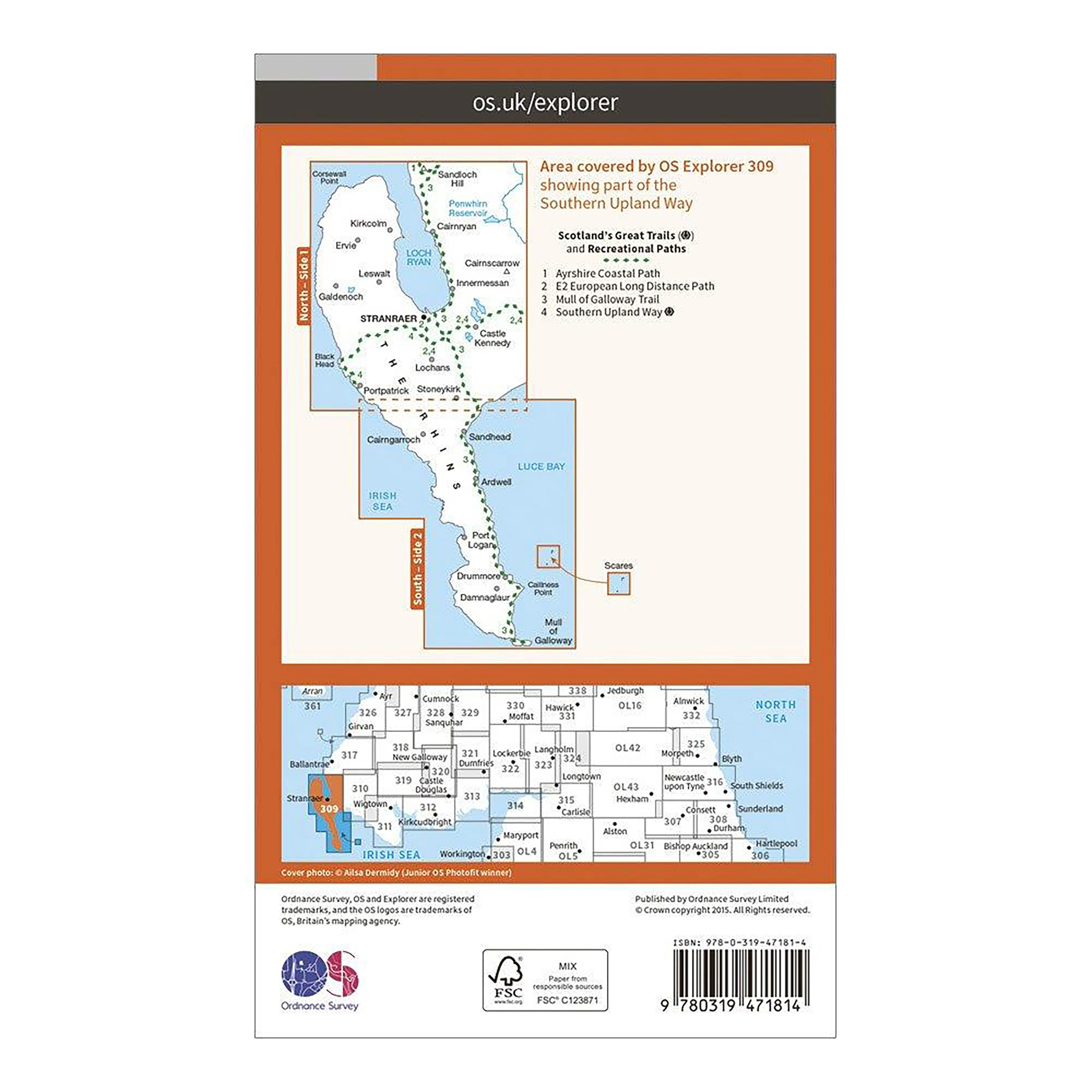Explorer Active 309 Stranraer & The Rhins Map With Digital Version - Image 2