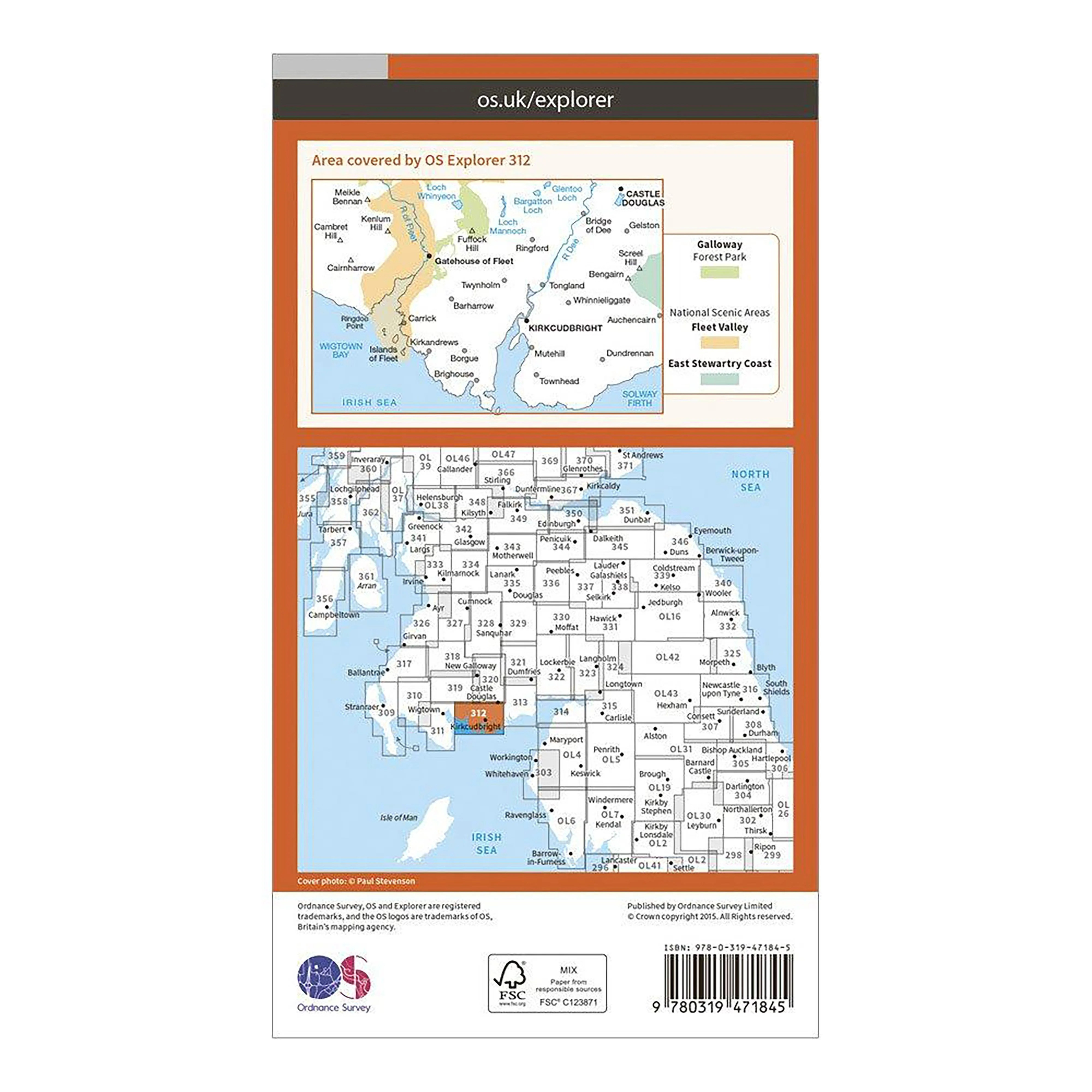 Explorer Active 312 Kirkcudbright & Castle Douglas Map With Digital Version - Image 2