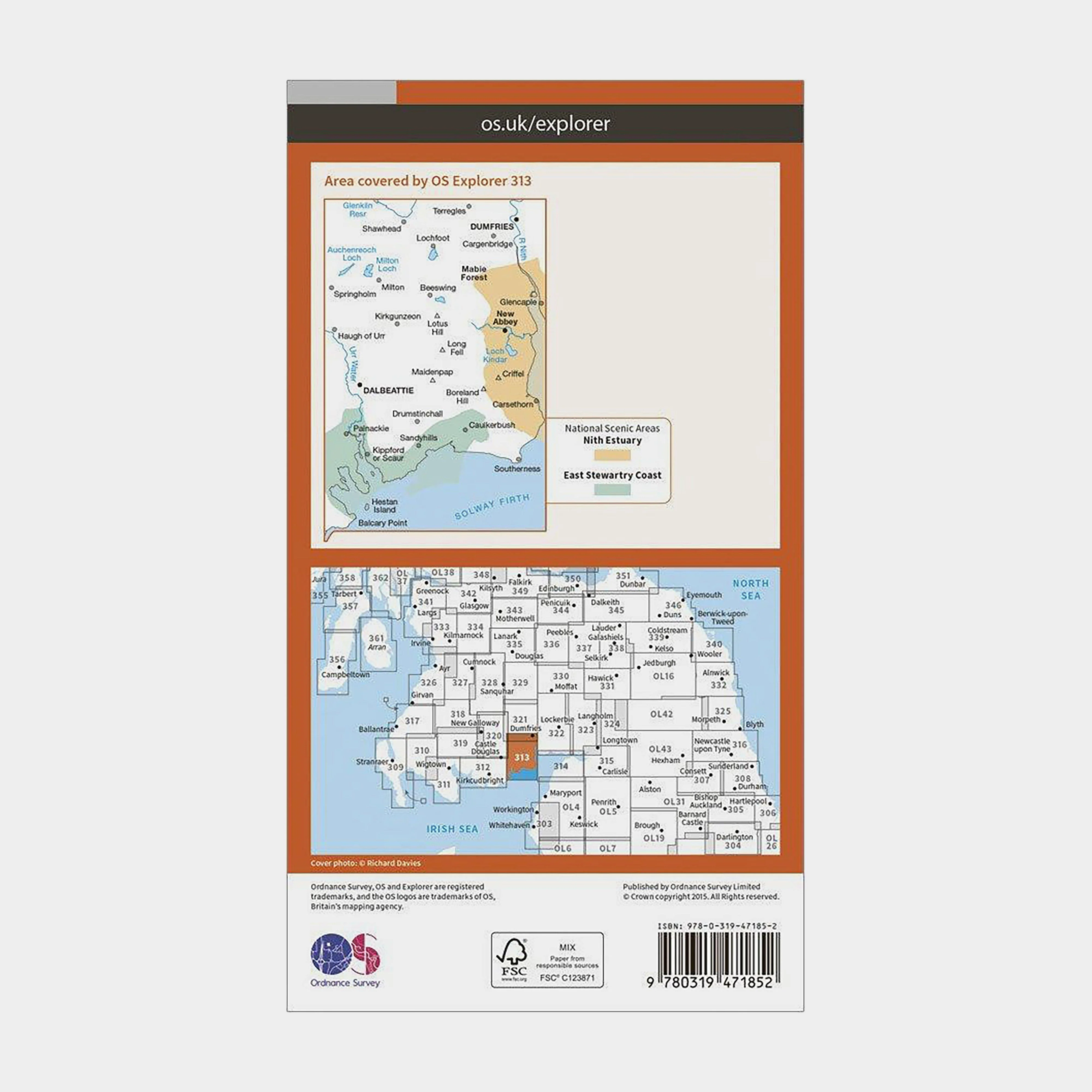 Explorer Active 313 Dumfries & Dalbeattie Map With Digital Version - Image 2