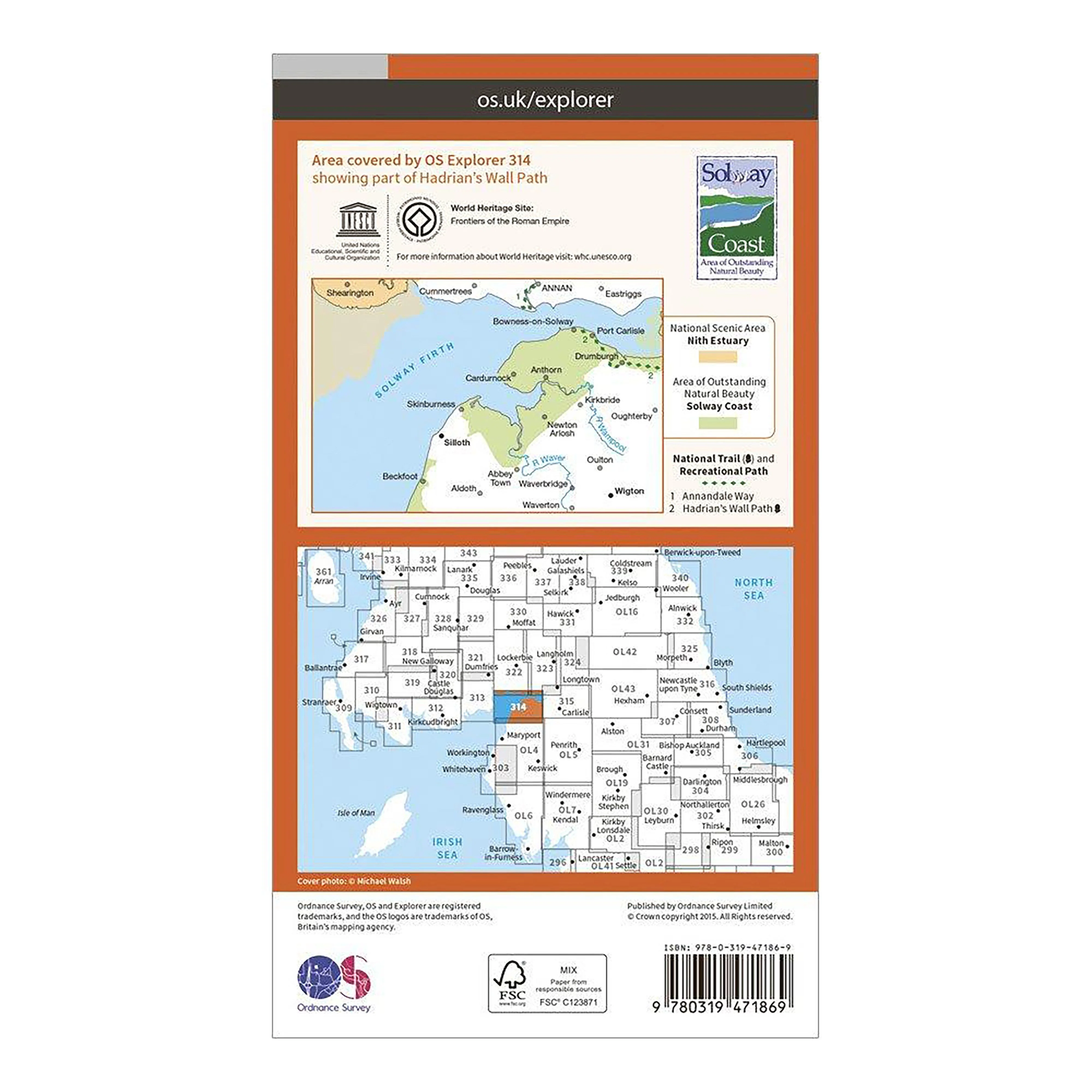 Explorer Active 314 Solway Firth Map With Digital Version - Image 2