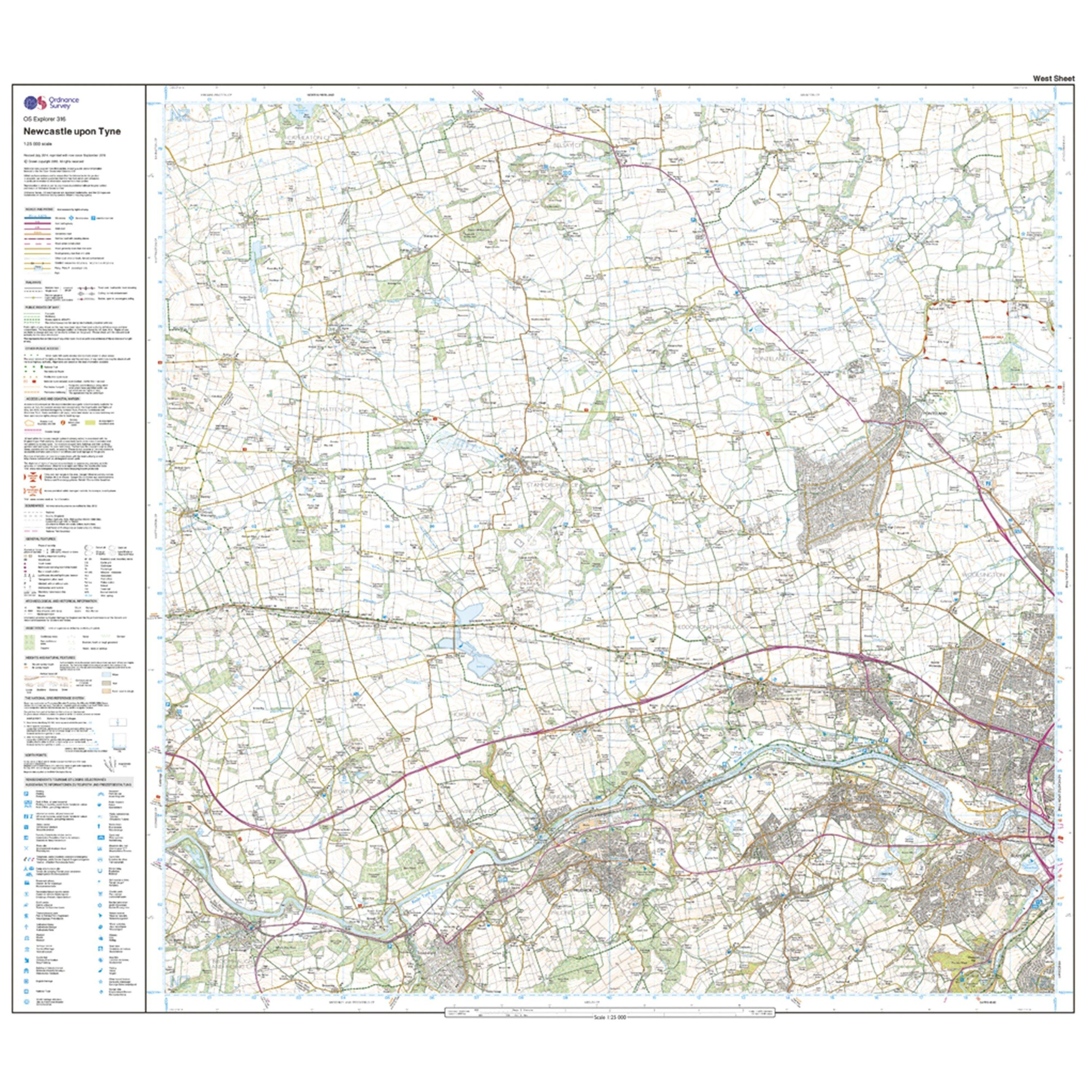 Explorer Active 316 Newcastle upon Tyne Map With Digital Version - Image 4