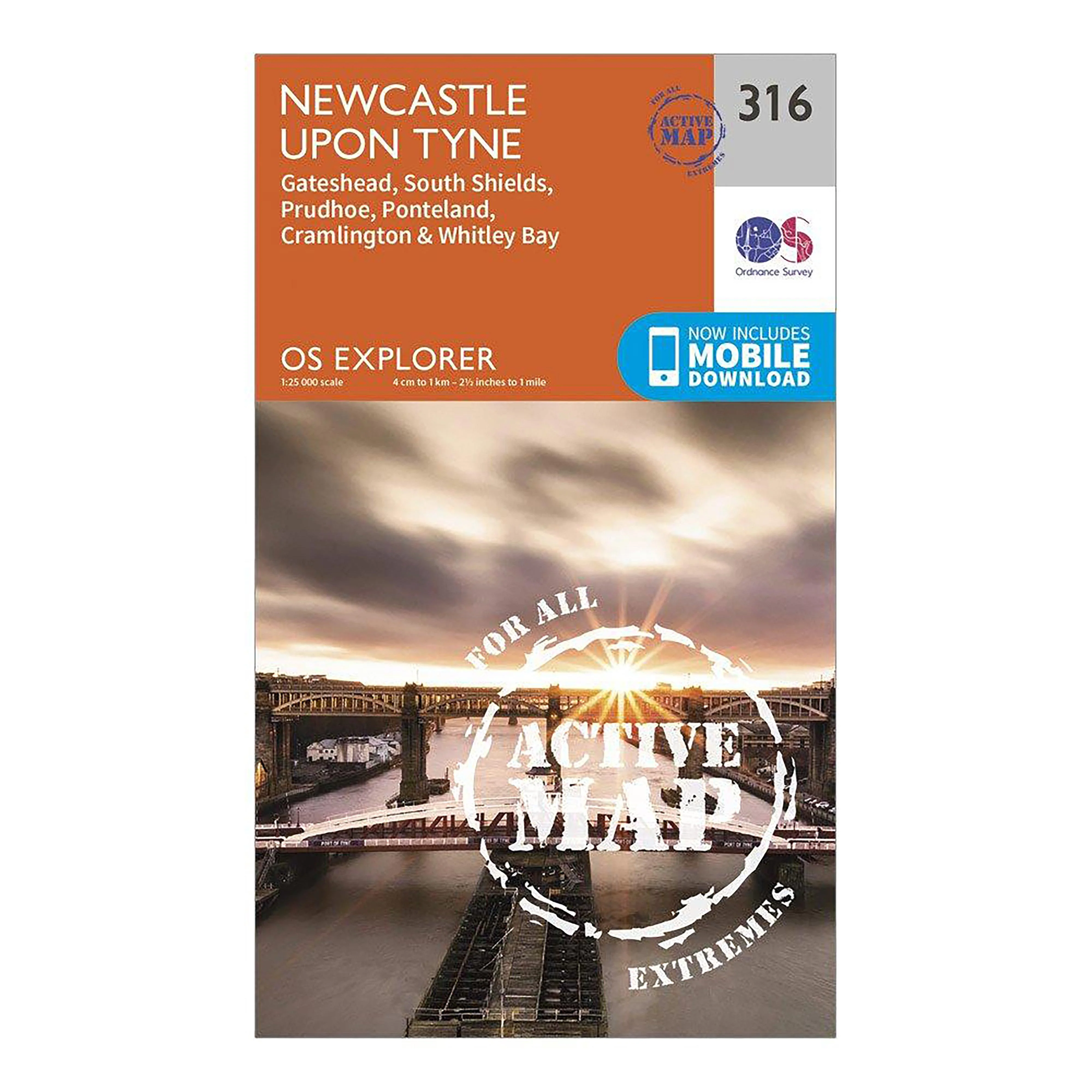 Explorer Active 316 Newcastle upon Tyne Map With Digital Version - Image 5