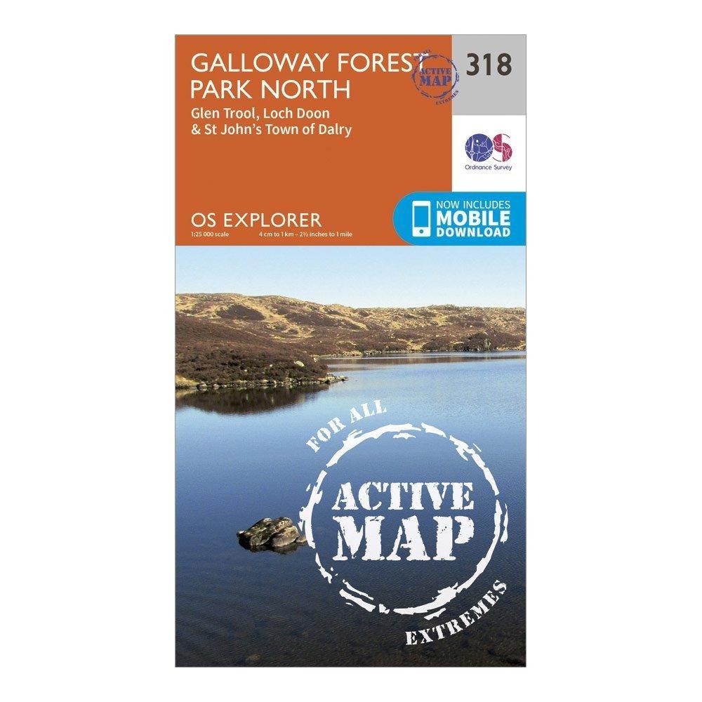 Explorer Active 318 Galloway Forest Park North Map With Digital Version - Image 4