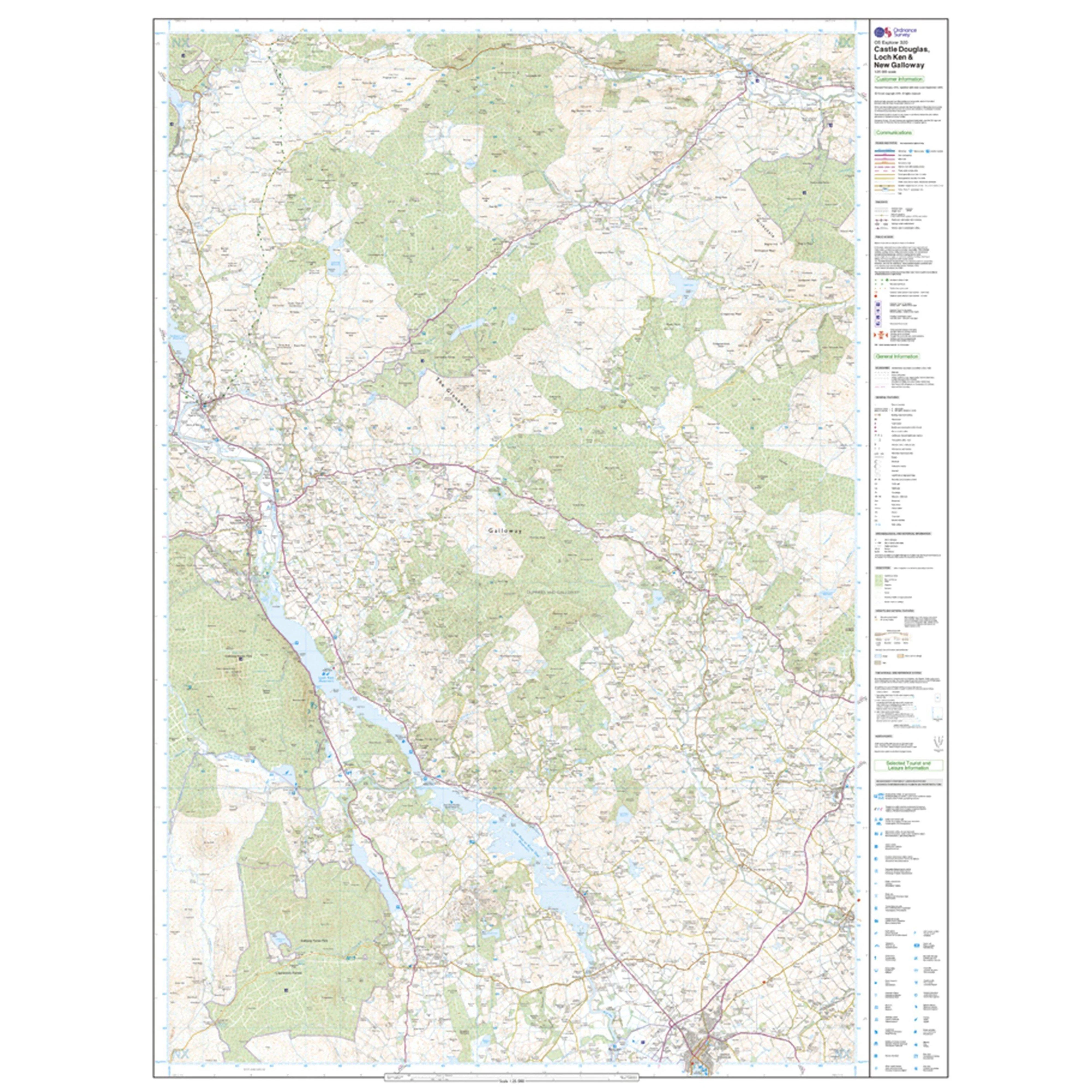 Explorer Active 320 Castle Douglas, Loch Ken & New Galloway Map With Digital Version - Image 3