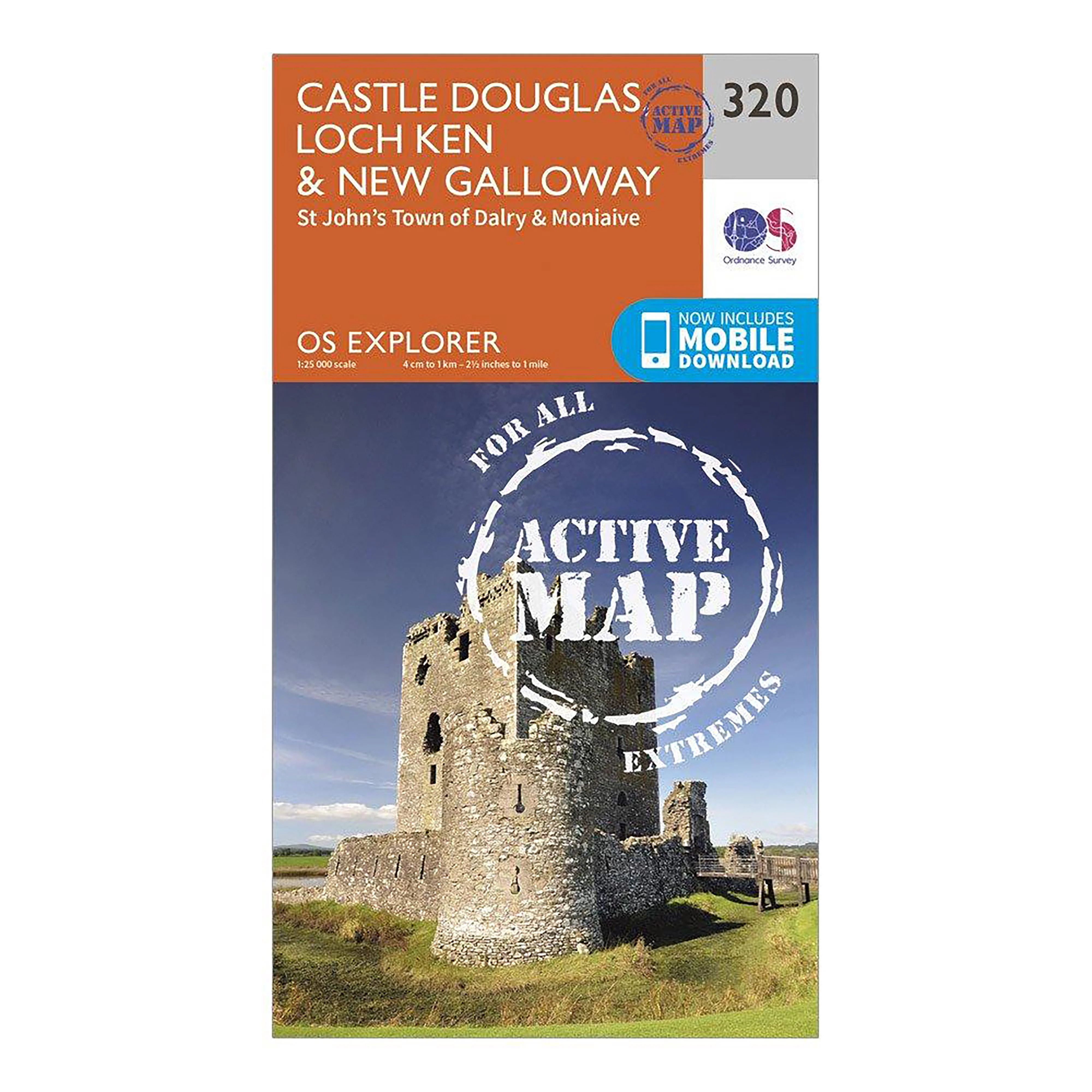 Explorer Active 320 Castle Douglas, Loch Ken & New Galloway Map With Digital Version - Image 4