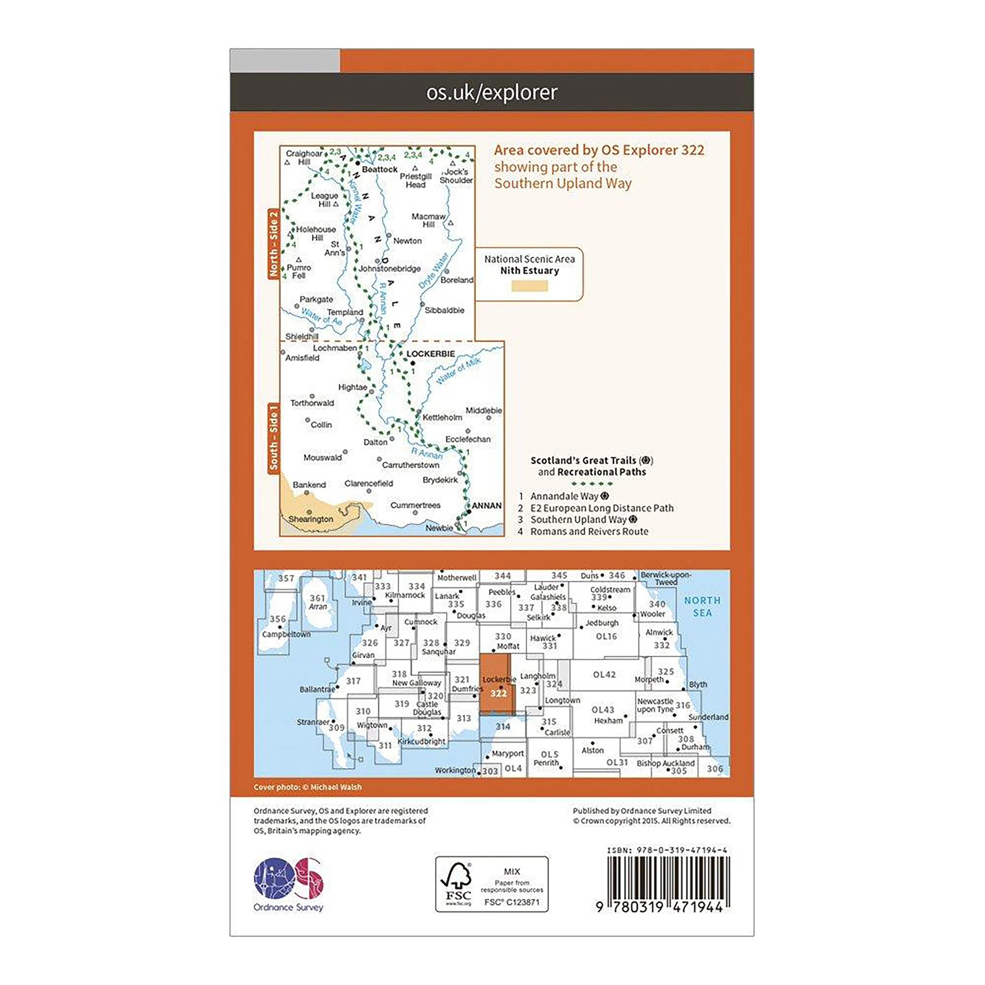 Explorer Active 322 Annandale Map With Digital Version - Image 2